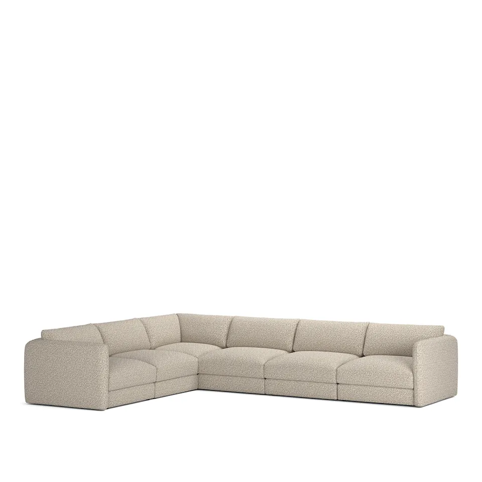 Pavarotti 6-Seater Corner, Removable Cover, Cushion Variant 03, Vellus 03
