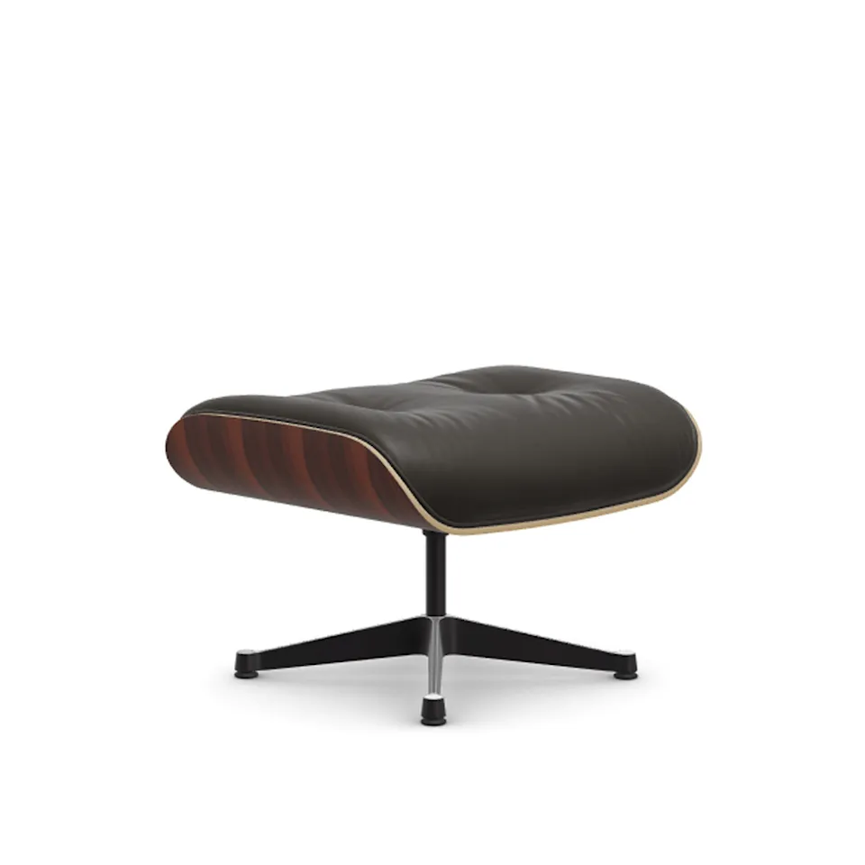 Lounge fotpall Santos Palisander Polished/Black