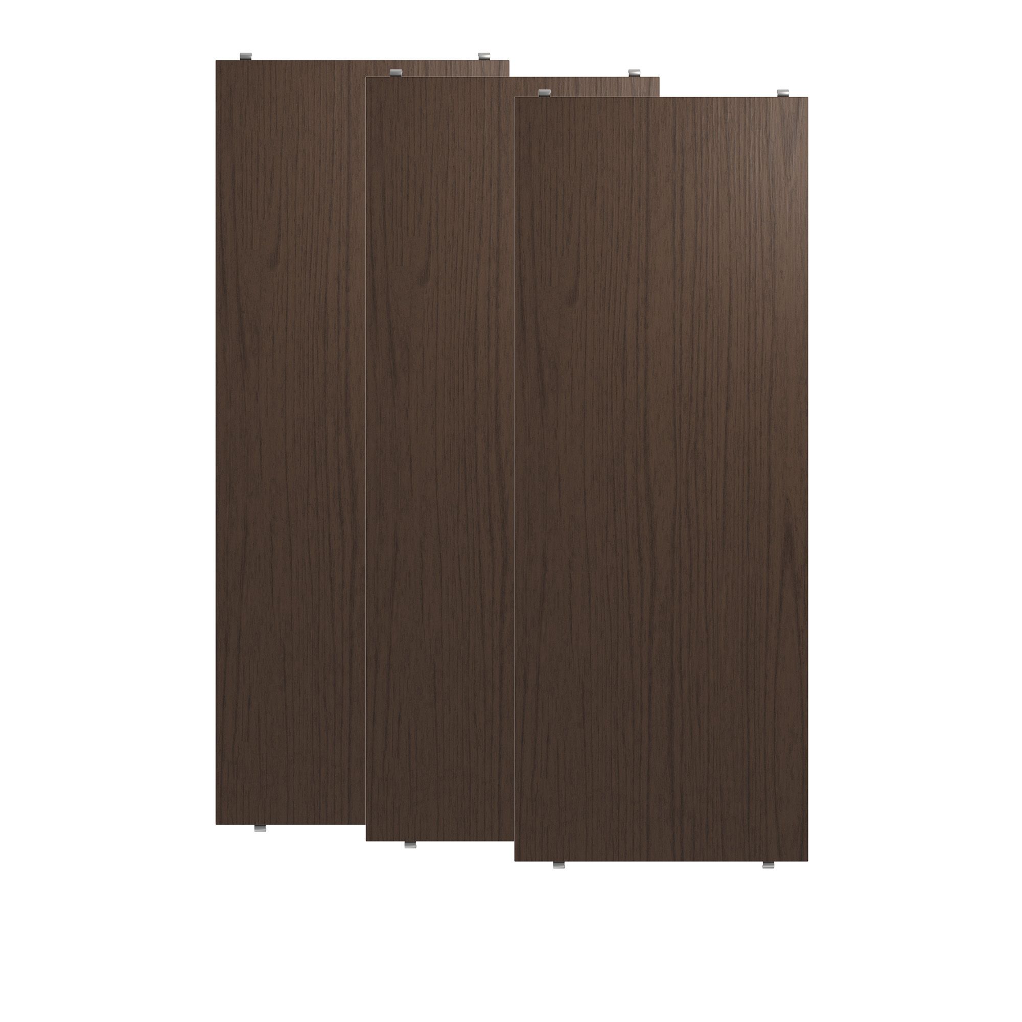 string - hyllplan 78 x 30 cm 3-pack mörk ek - hyllor & hyllsystem - träfärgad - trä