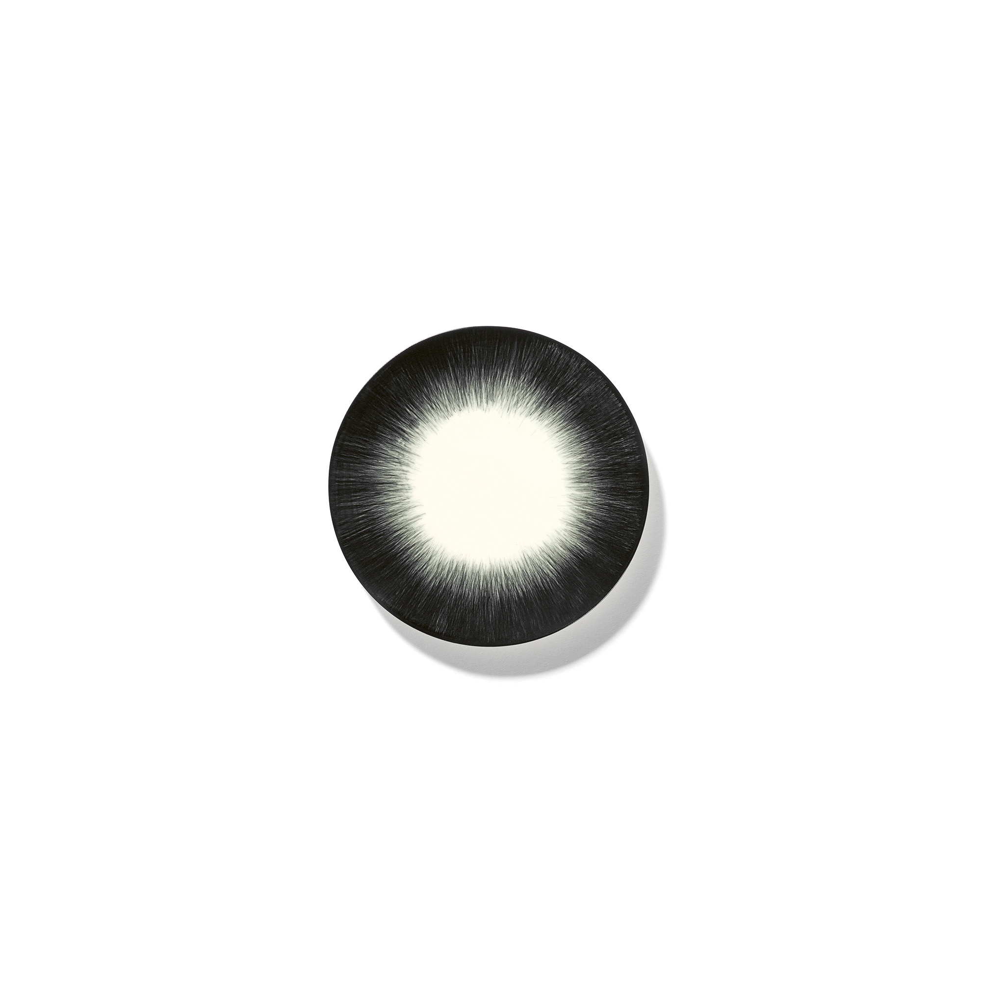 Serax - Plate Dé White/Black Var 5 - Assietter - Ann Demeulemeester - Svart,Vit