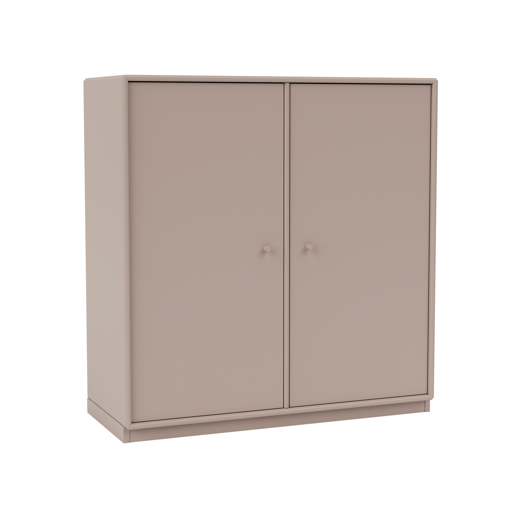 montana - cover cabinet 137-mushroom 06 plinth 3 cm - skåp och vitrinskåp - peter j. lassen - beige - trä