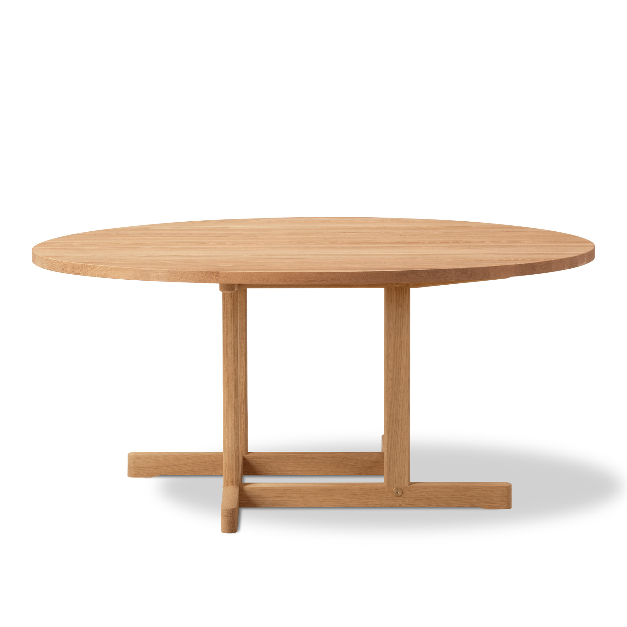 Fredericia Furniture - BM80 Mogensen Coffee Table Ø120 cm - height 54 cm - Oak oil - Soffbord - Børge Mogensen - Träfärgad - Trä