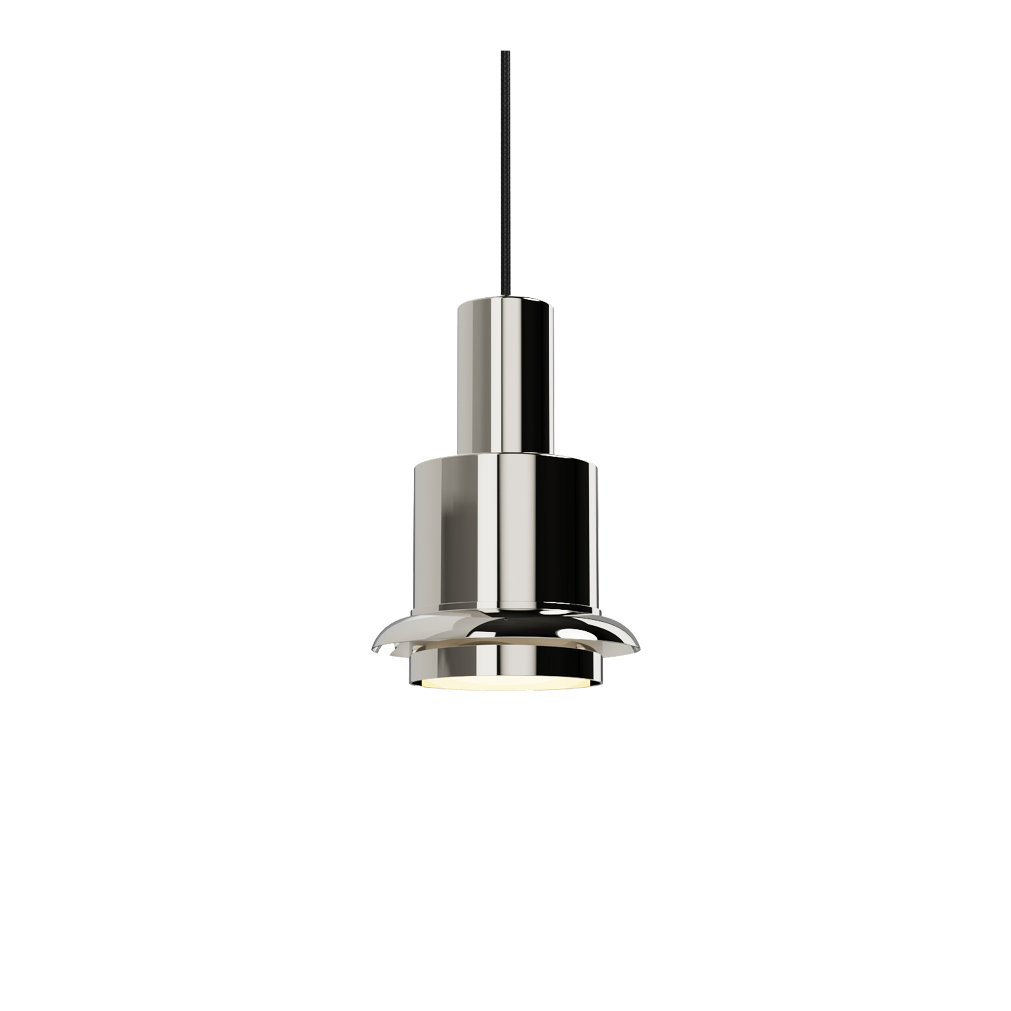 DCWéditions - Chaumont 150 Pendant lamp Ø15 cm H22 cm – Nickel - Pendellampor - Marc Held - Silver | Belysning - Taklampor - Pendellampor | Möbelexperten