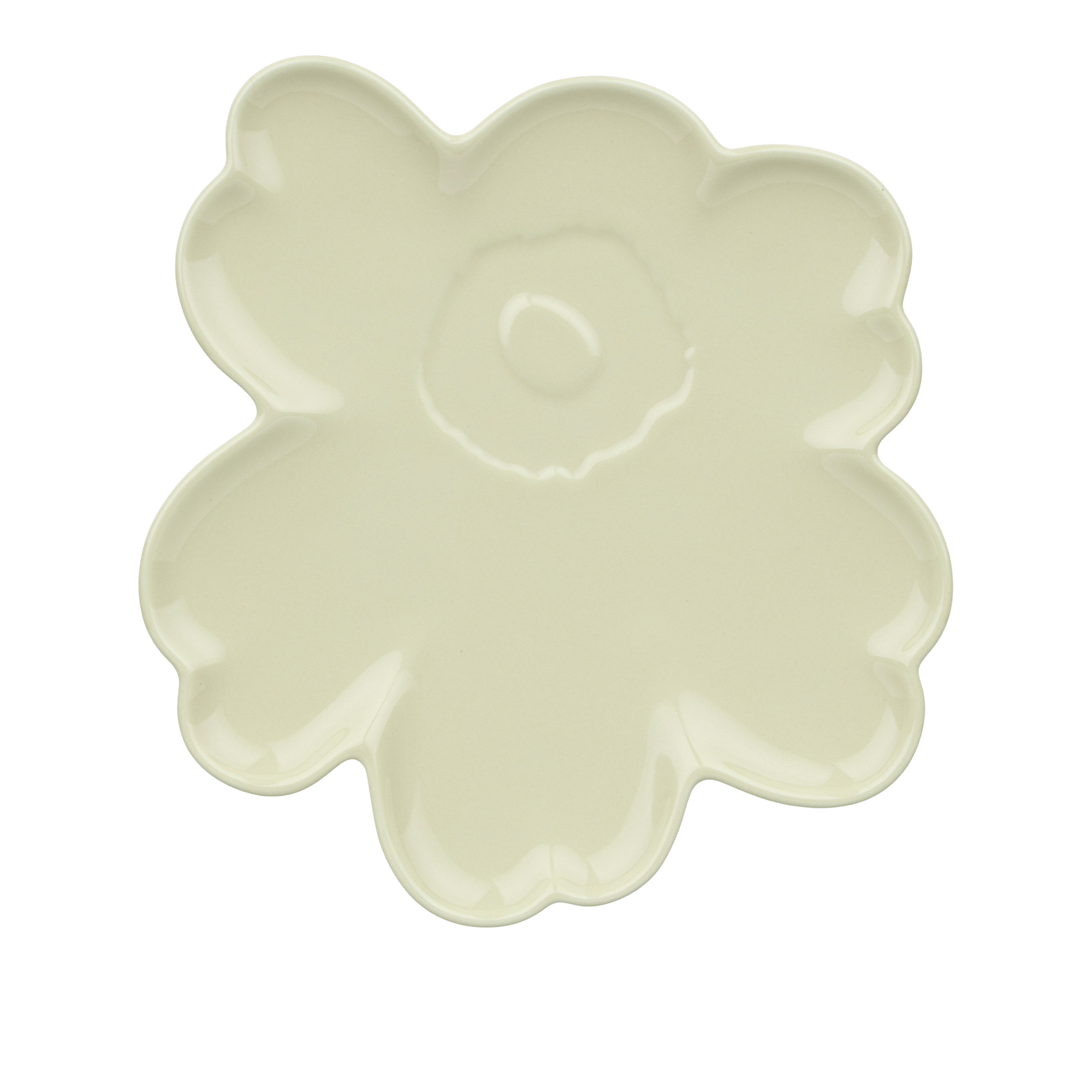 Marimekko - Unikko Shape Plate 20 cm - Mattallrikar - Beige