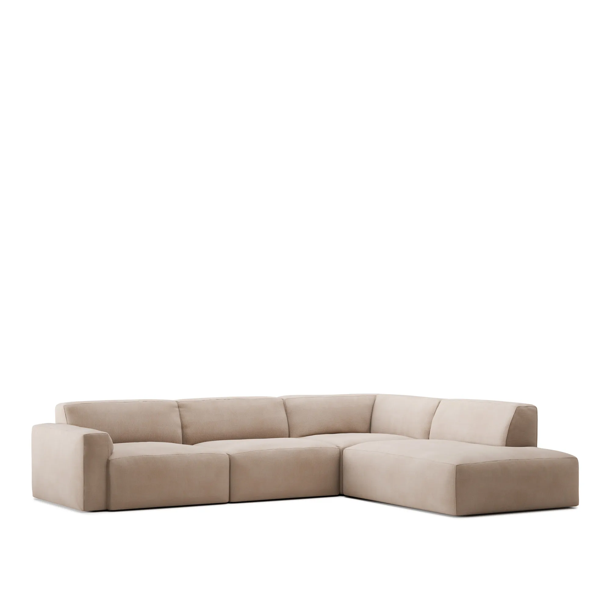 Brick 4-Seater Corner Open End Right
