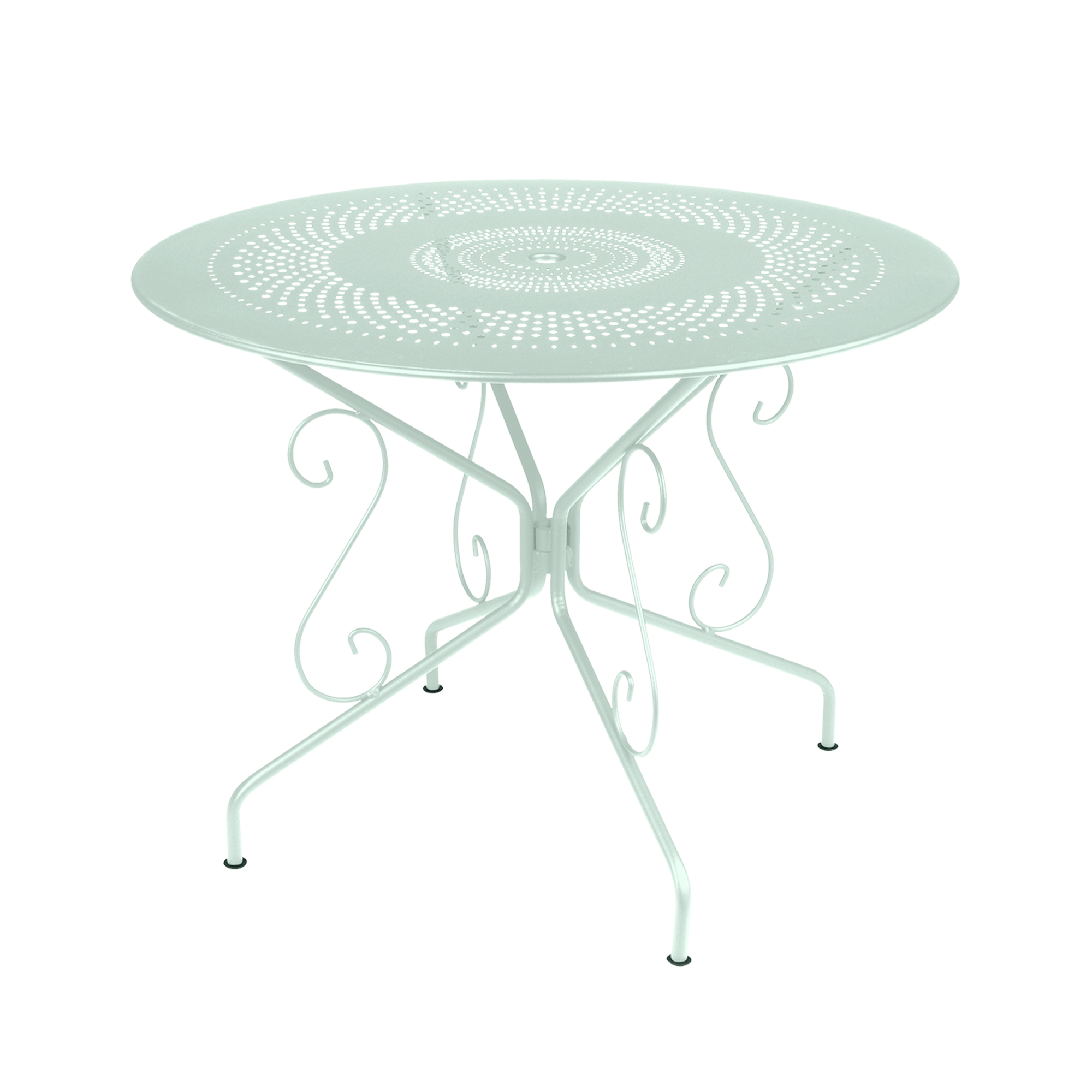 Fermob - Montmartre Table 96 cm Ice Mint A7 - Matbord utomhus - Blå - Metall