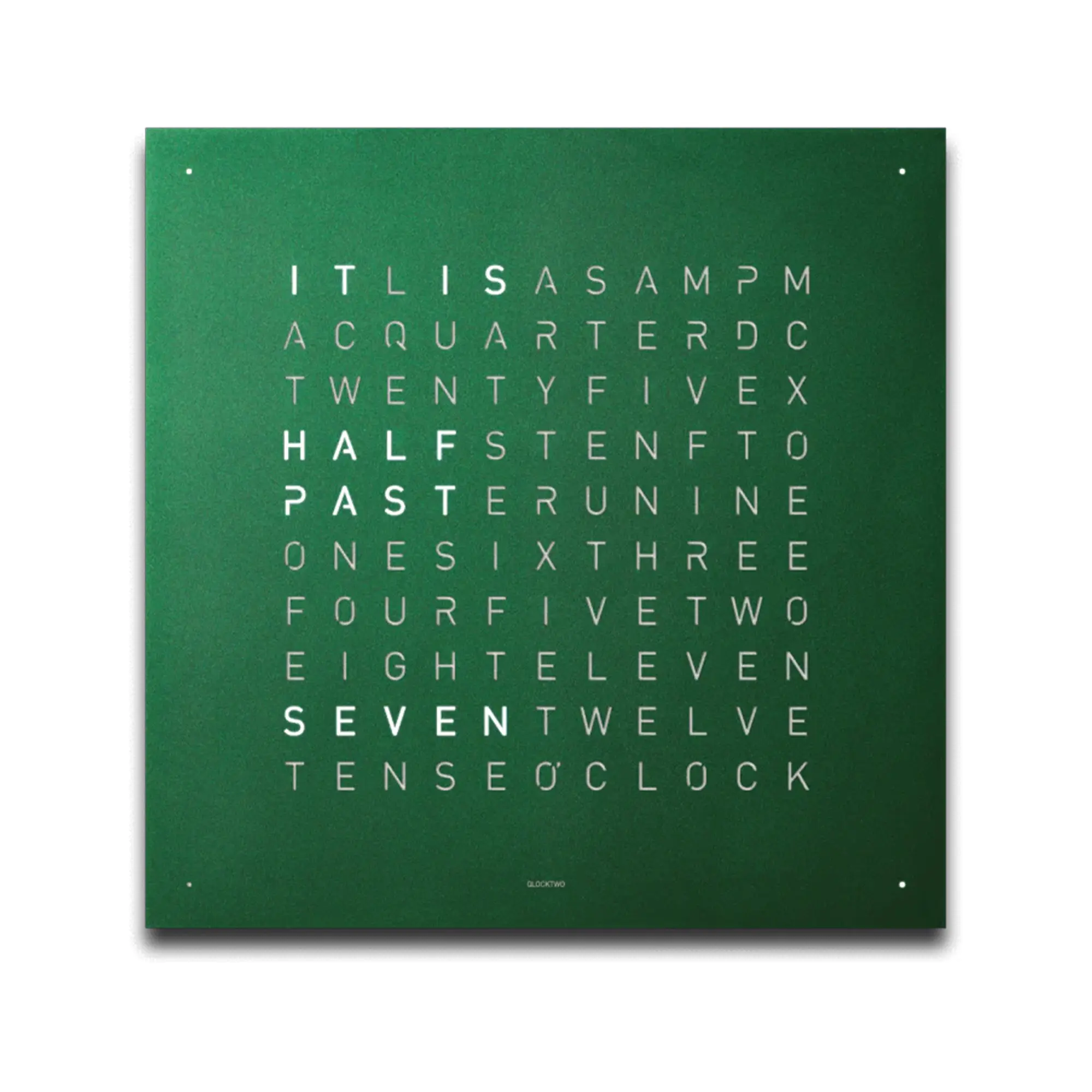 Qlocktwo Earth 45 - Green Velvet