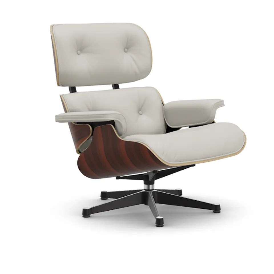 Eames Lounge Chair Santos Palisander Polished/Black fåtölj
