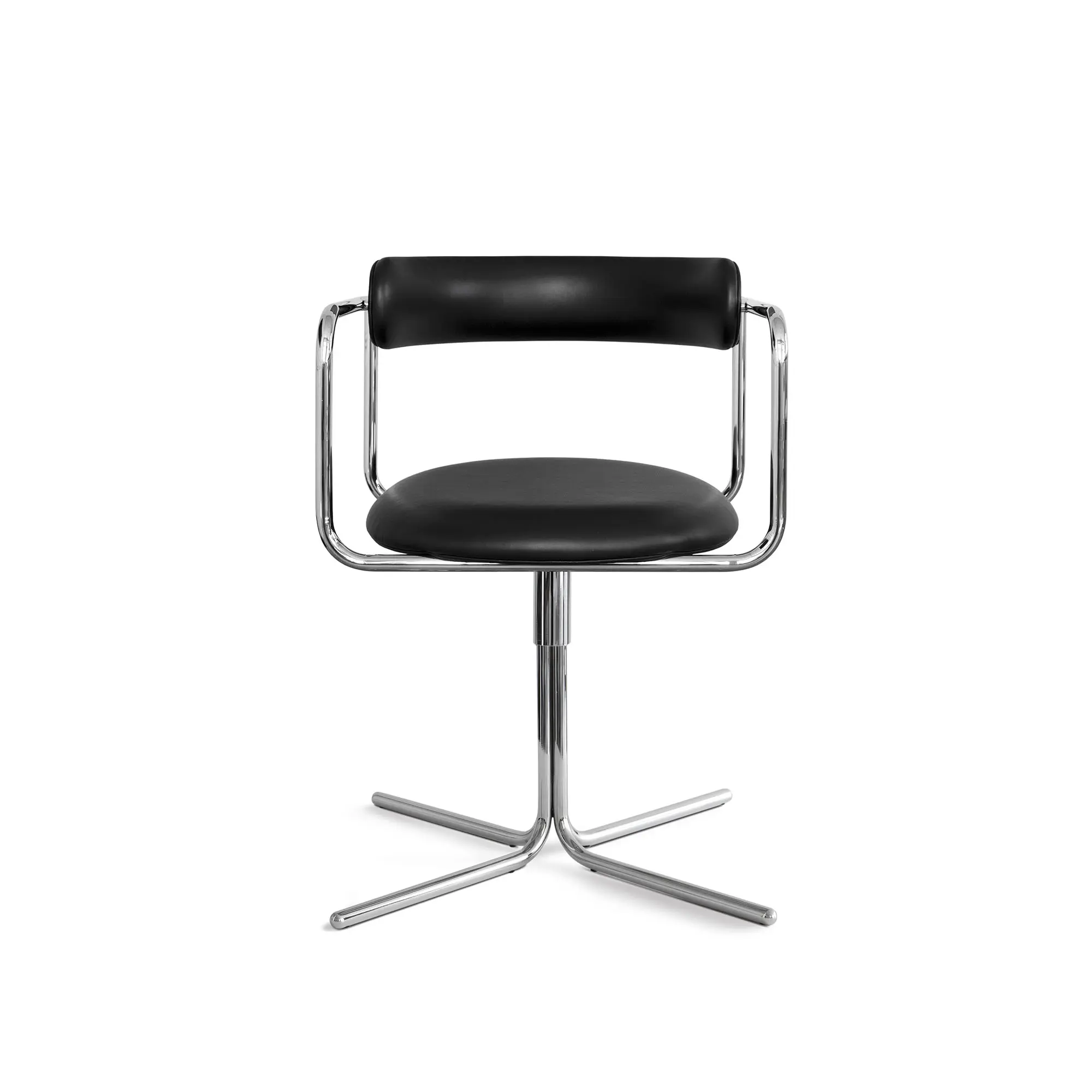 FF Chair Swivel Rounded Chrome Legs