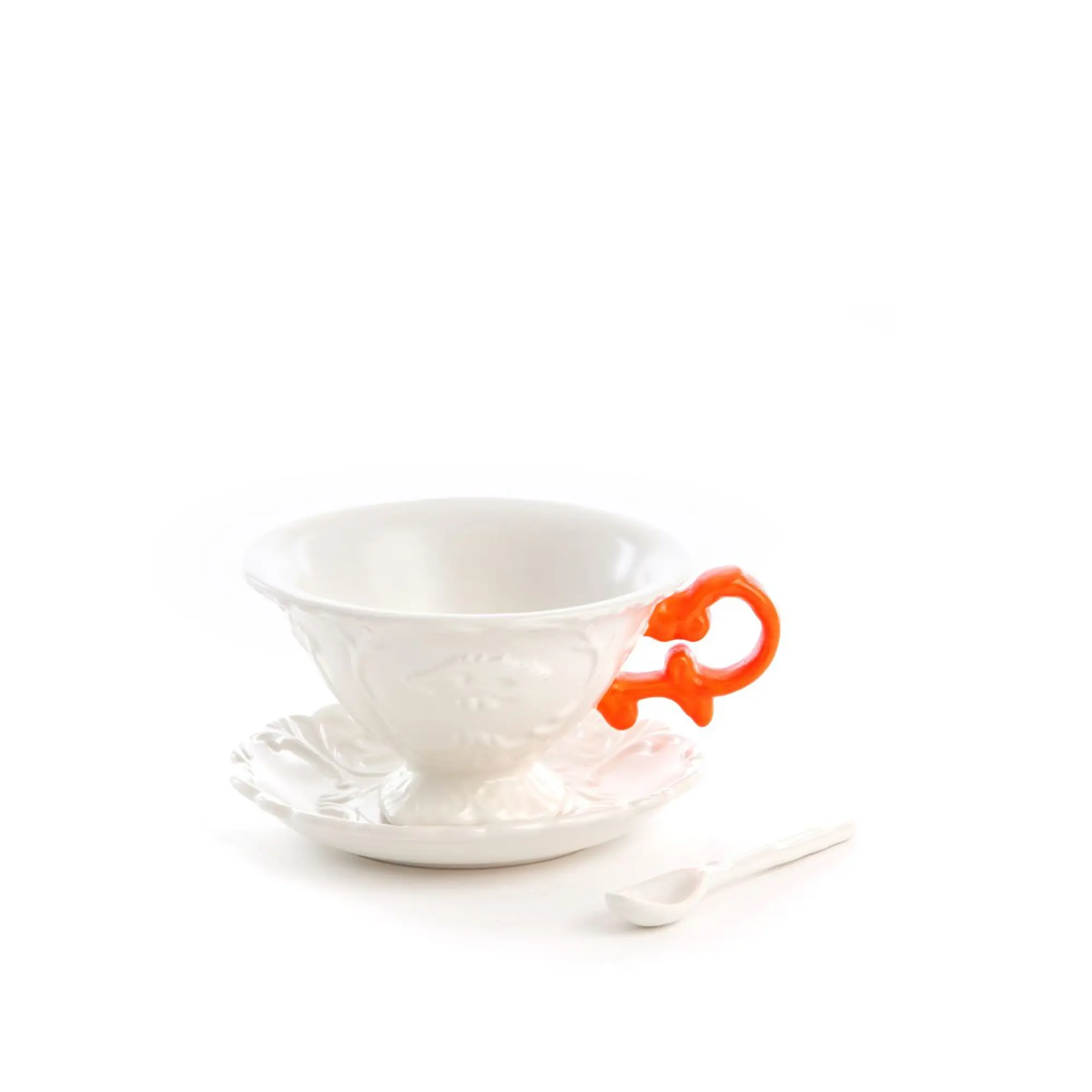 I-Wares Set In Porcelain With Coloured Handles - Orange
