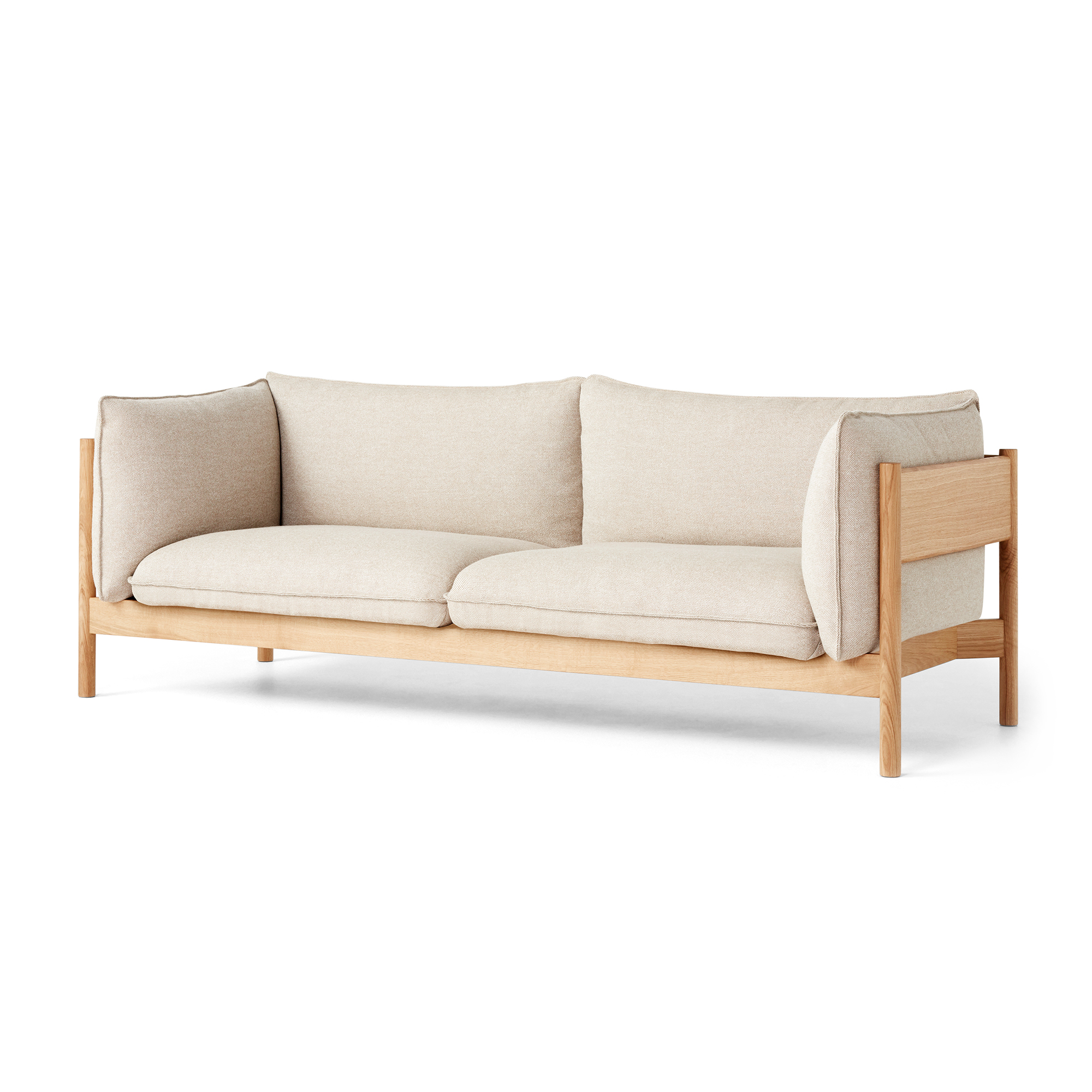 HAY - Arbour Eco 3 Seater Hallingdal 220 / Oiled Waxed Oak - Soffor - designer_andreas_engesvik,Daniel Rybakken