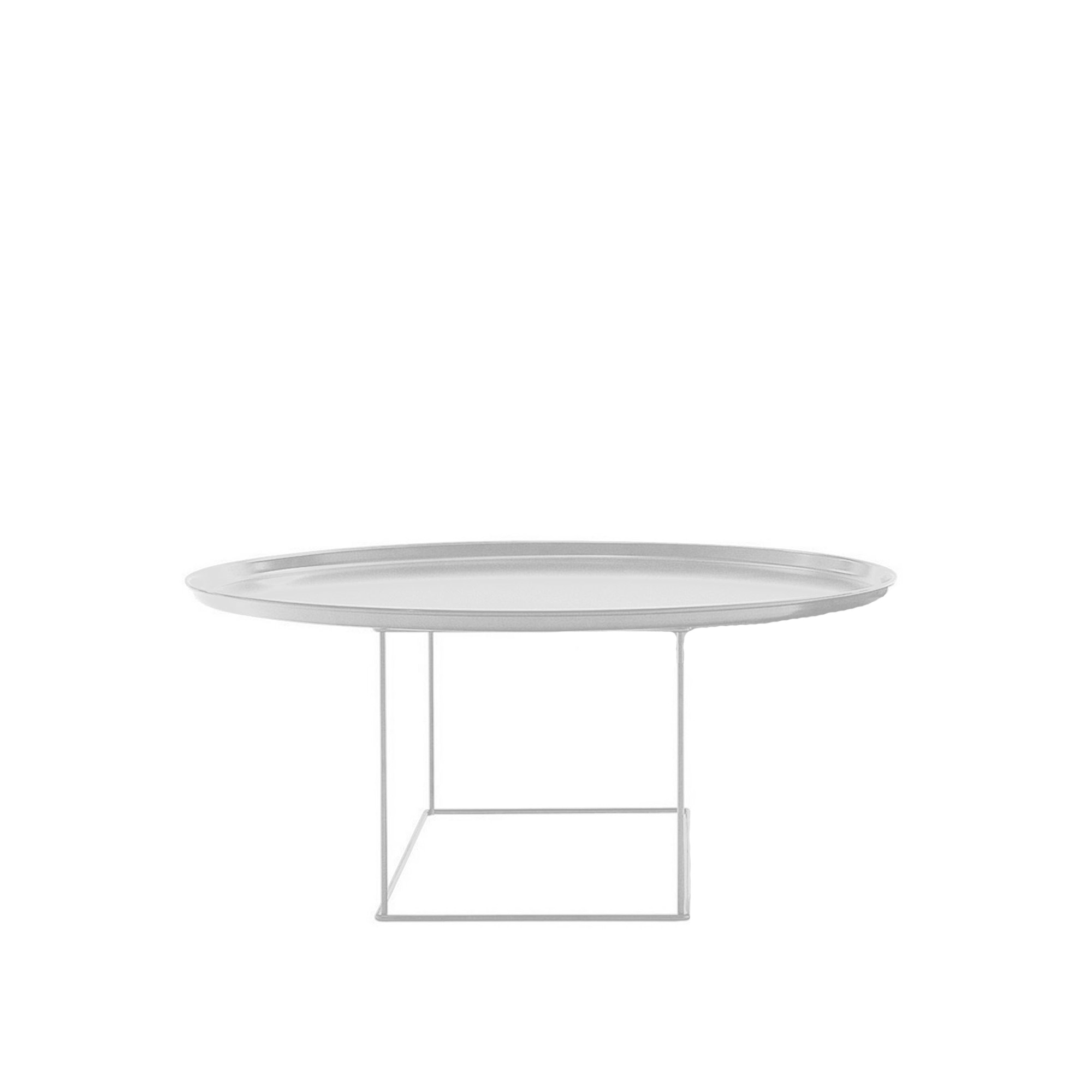 B&B Italia - Fat-Fat Tables 92 x 39 cm - White - Brettbord - Patricia Urquiola - Svart - Metall