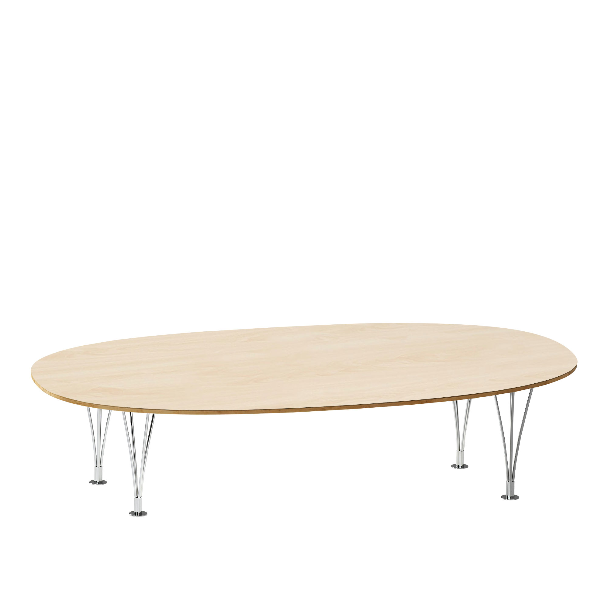 Bruno Mathsson - Mi 306 Superellips - Bok - Höjd: 52 cm - Sofabord - Bruno Mathsson - Tre farget - Metall/Tre