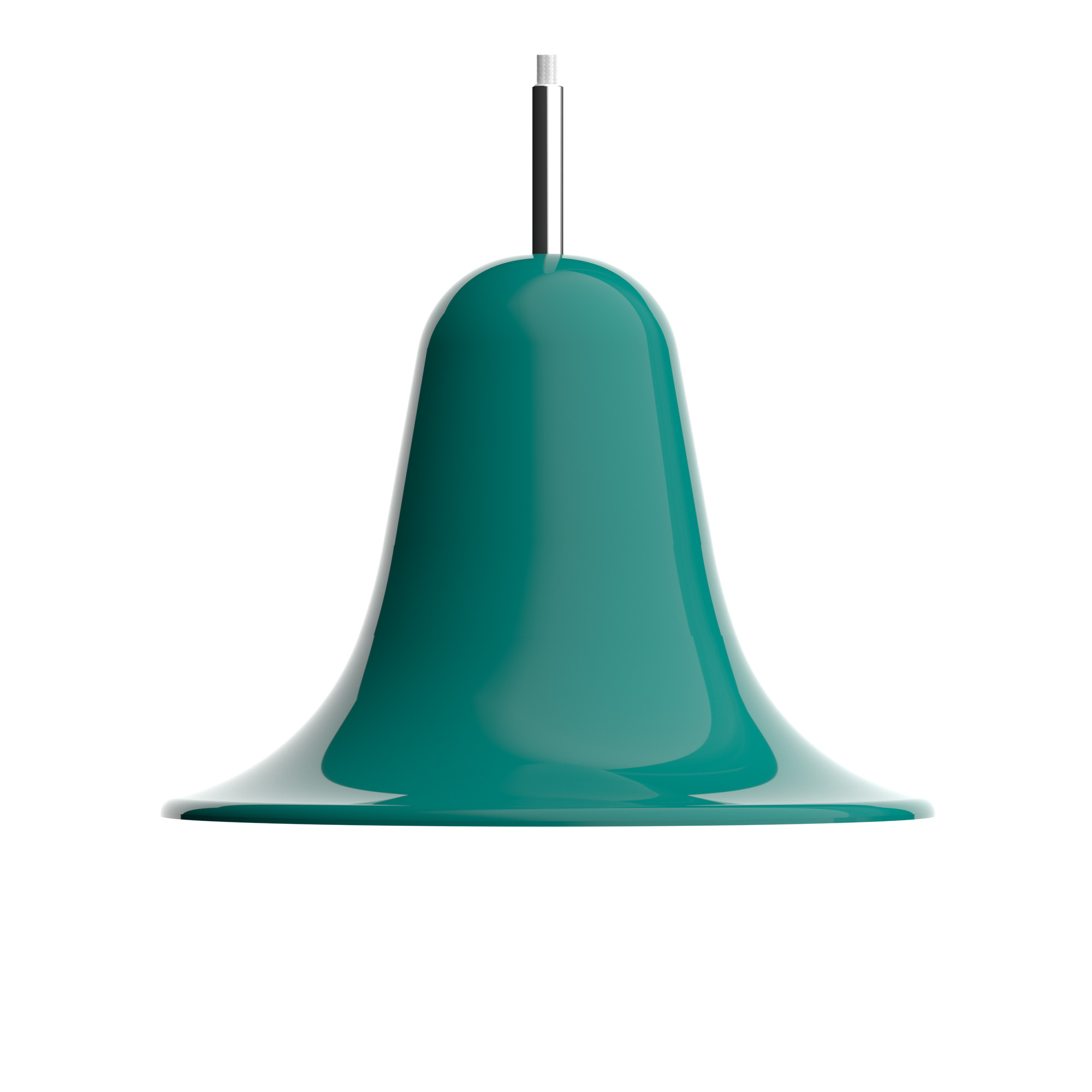 Verpan - Pantop Pendant Ø23 Dark Teal - Pendellampor - Verner Panton - Grön | Belysning - Taklampor - Pendellampor | Möbelexperten
