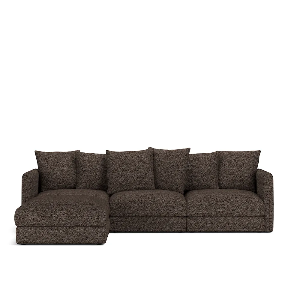Pavarotti 3-Seater + Footstool, Removable Cover, Cushion Variant 01, Lucinasco 17