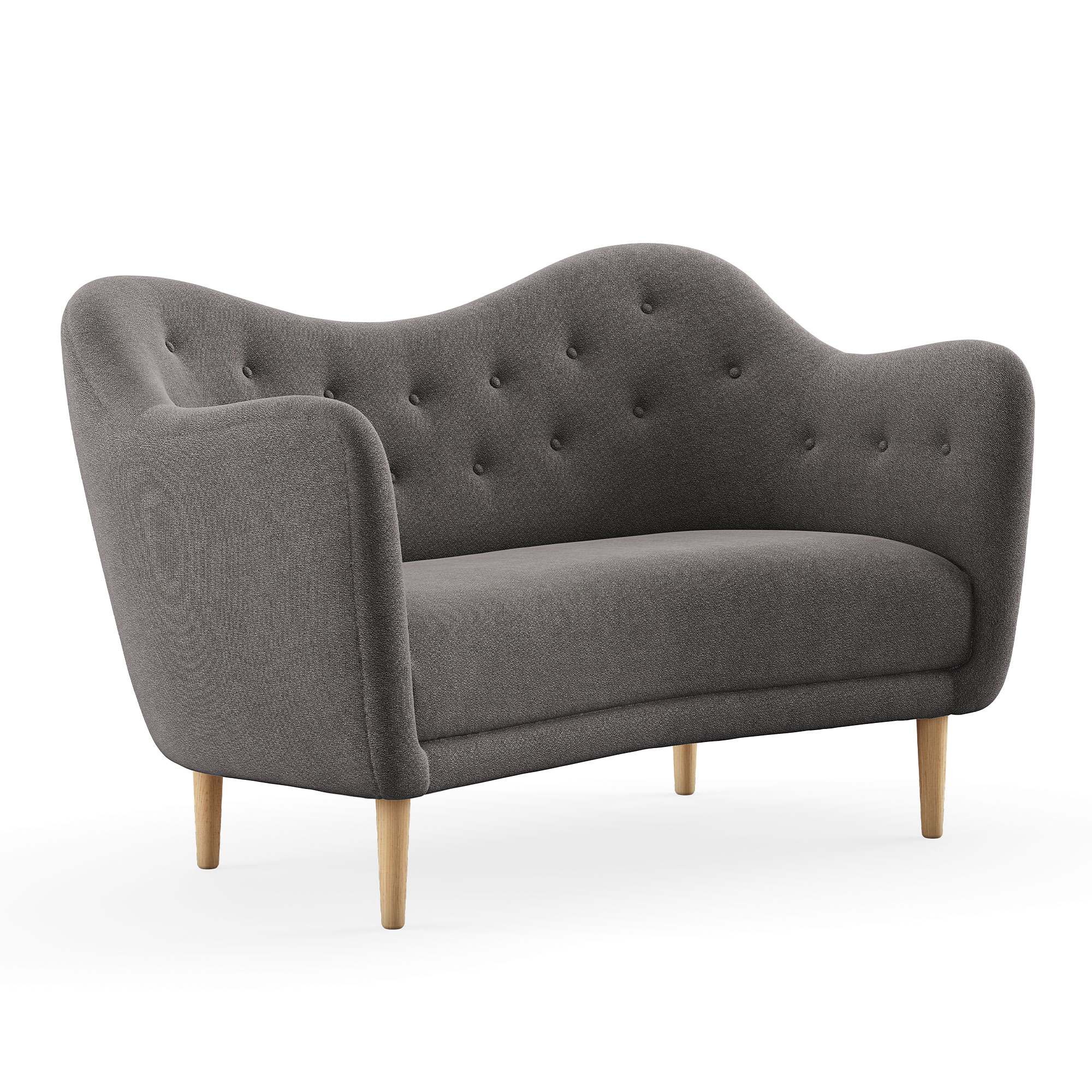 House of Finn Juhl - 46 Sofa, Clear oiled oak, Cat. 4 Vidar 152 - Soffor - Finn Juhl - Grå | Möbler - Soffor Och Dagbäddar - Soffor | Möbelexperten