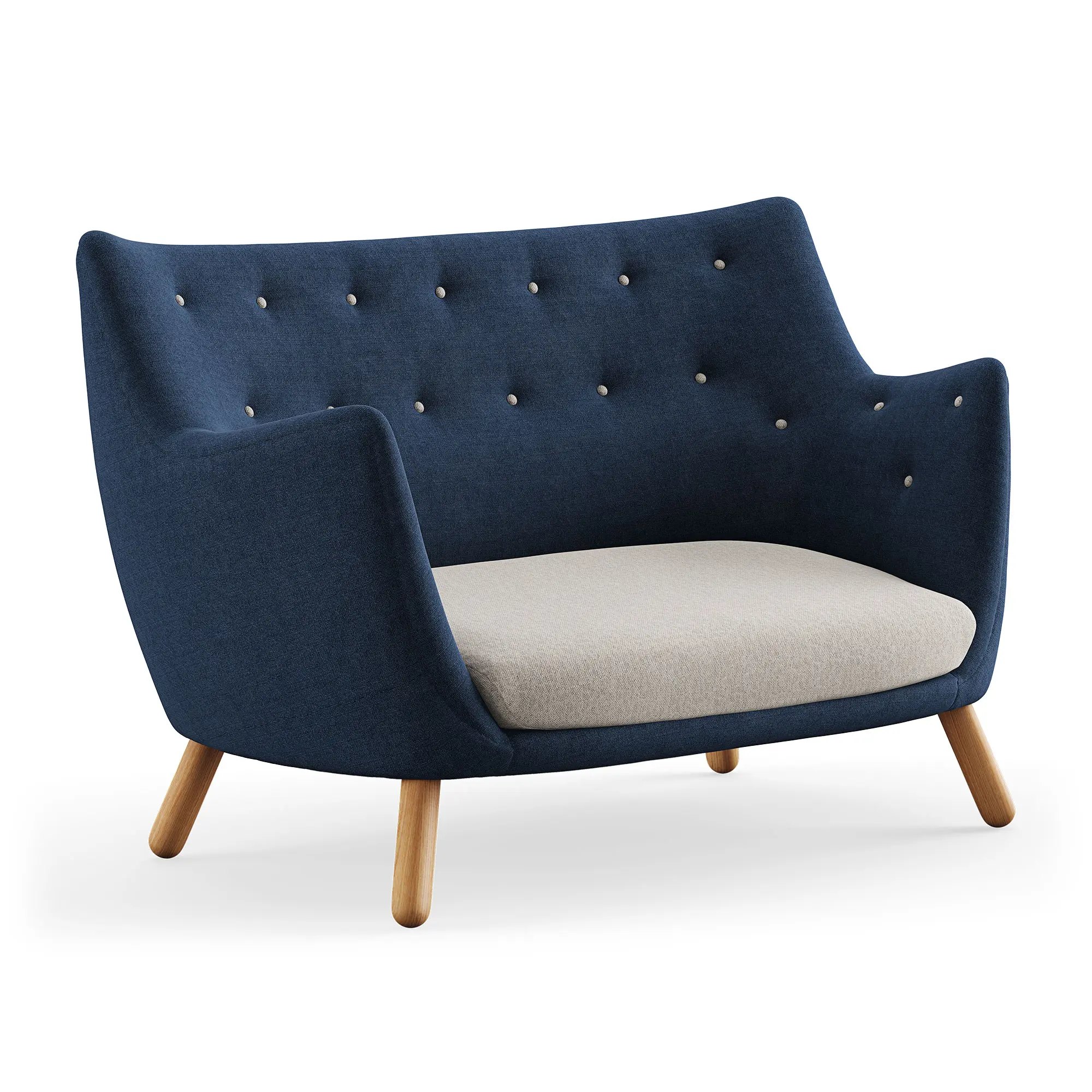 Poet sofa Dark oiled oak