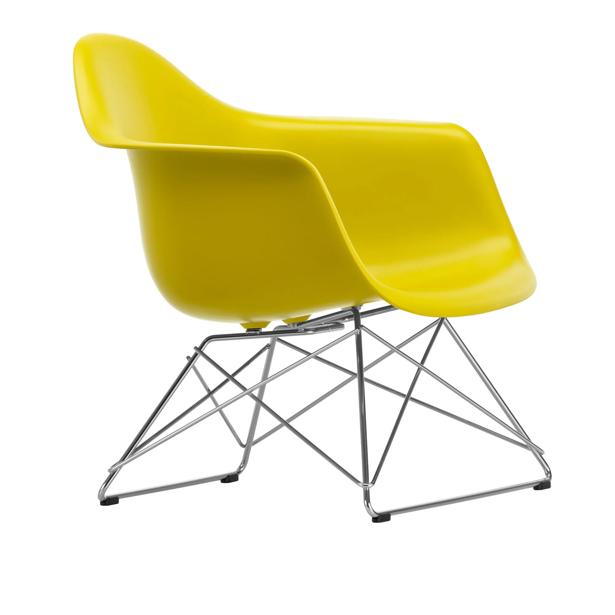 Eames RE Plastic Armchair LAR fåtölj Chrome