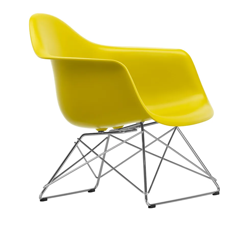 Eames RE Plastic Armchair LAR fåtölj Chrome