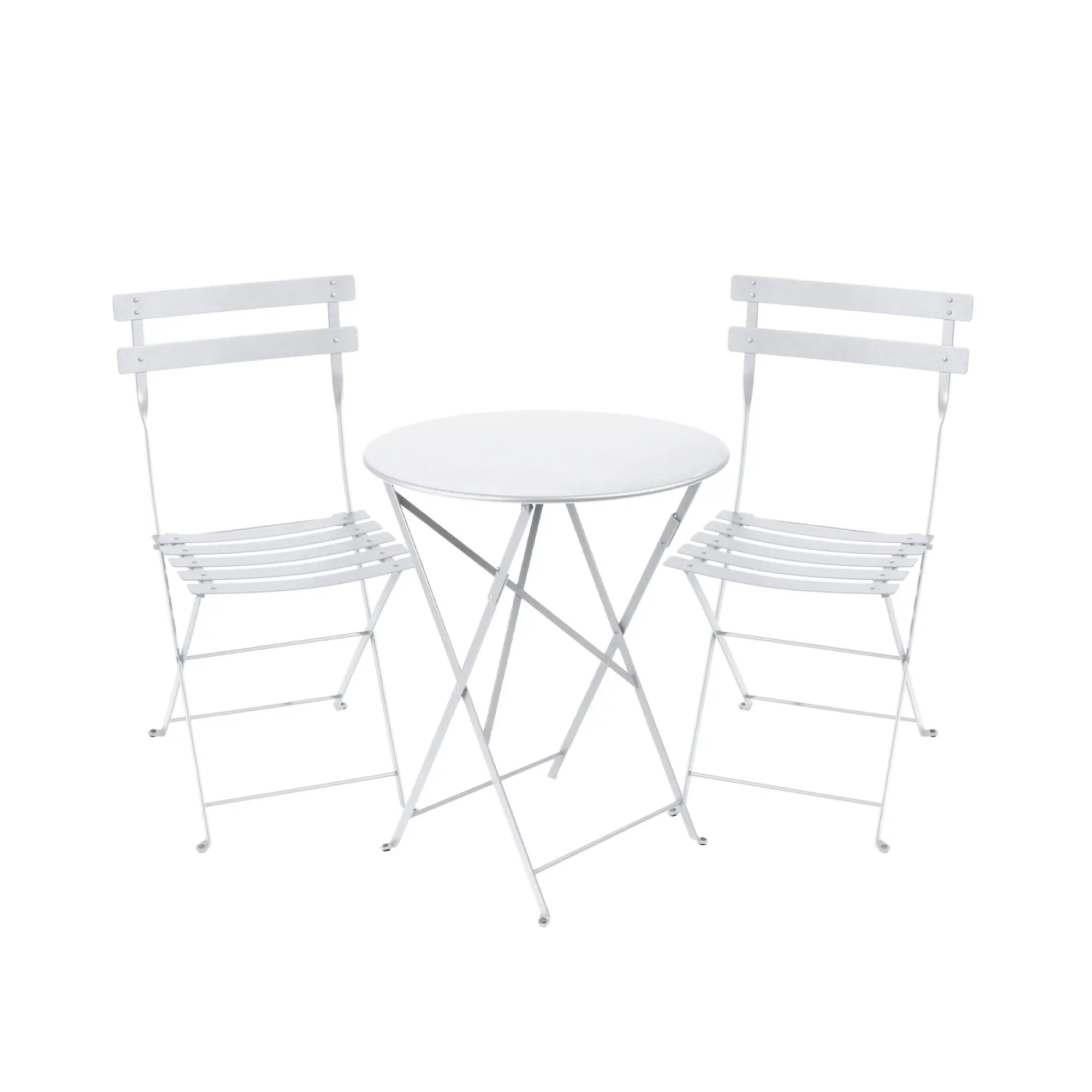 Bistro spisegruppe Ø60cm & 2 metall stoler