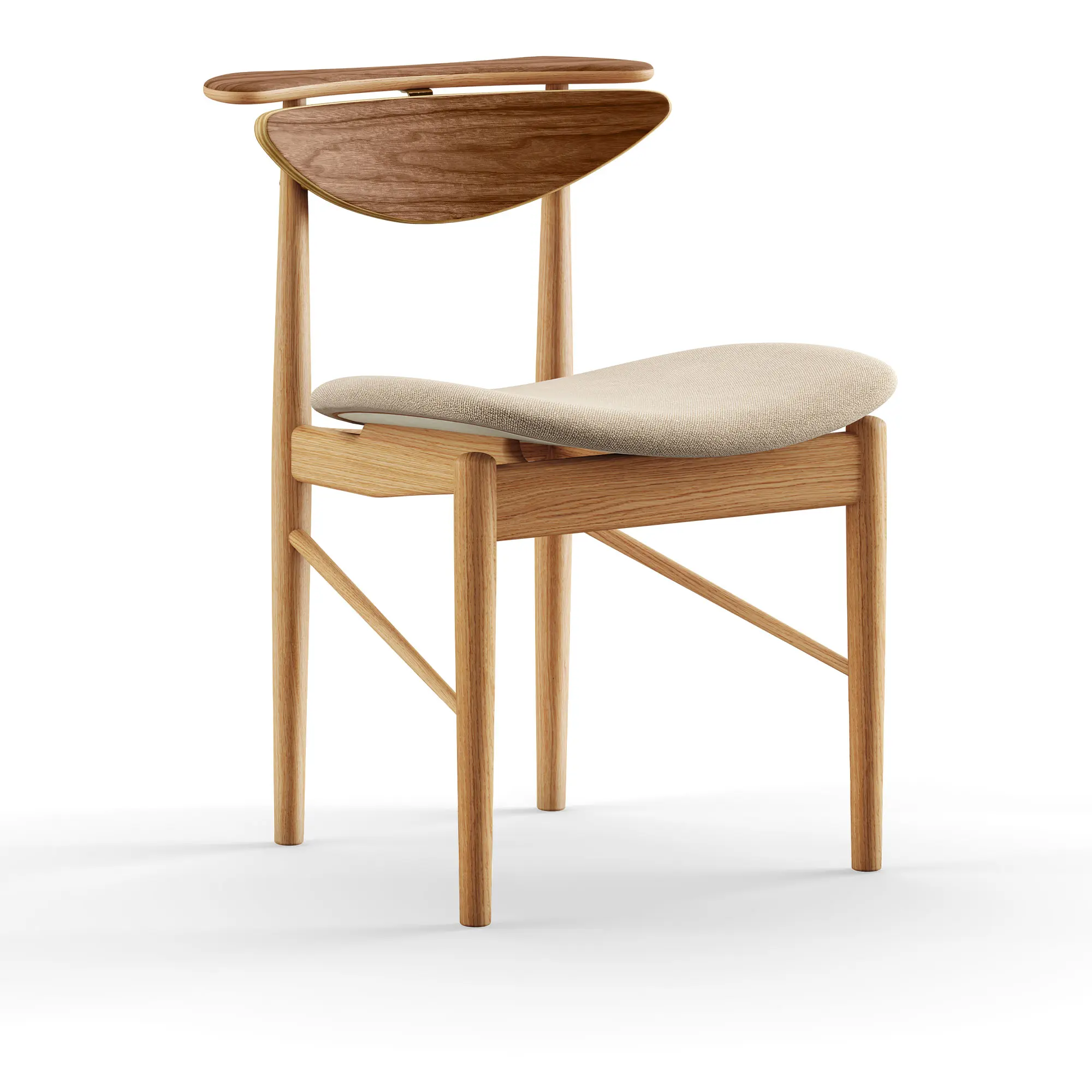 Reading stol Dark oiled Oak/Walnut