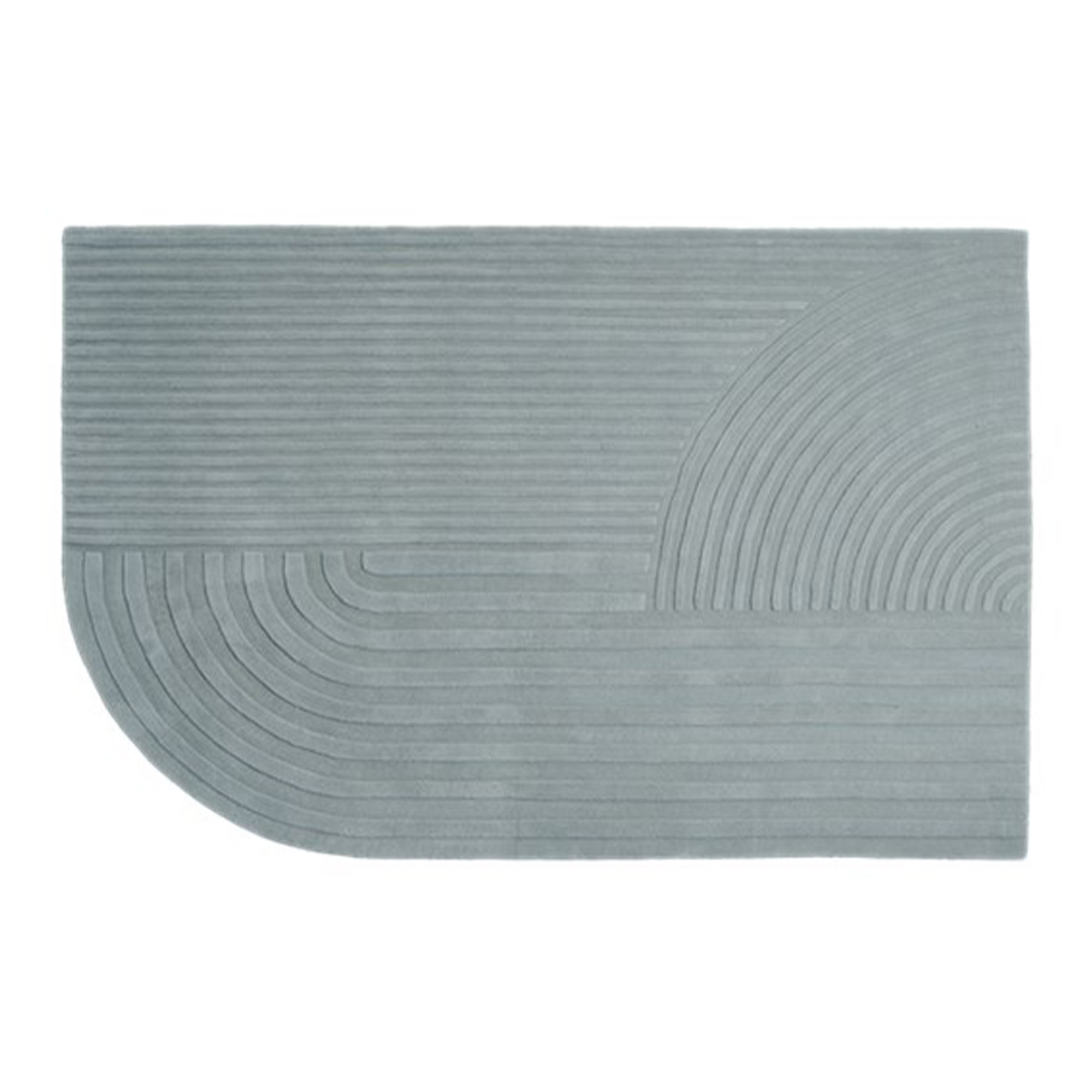 Muuto - Relevo Rug 200 x 300 cm - Sage Green - Ullmattor - Studiopepe - Grön
