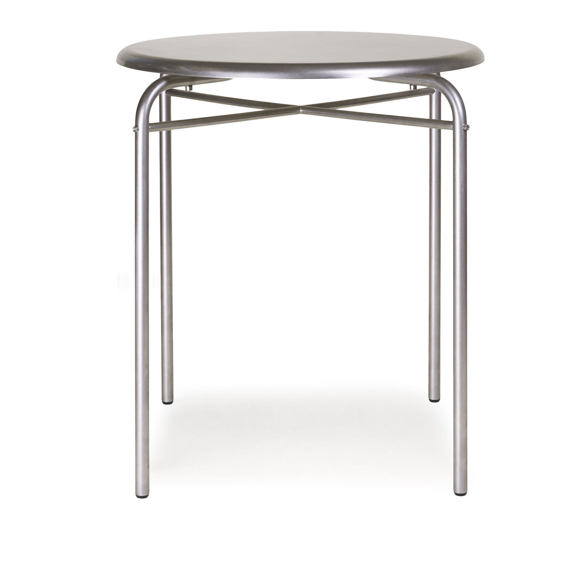 Frama - Petit Rond matbord 65 cm stainless steel - Matbord - Troels Grum-Schwensen - Silver - Metall