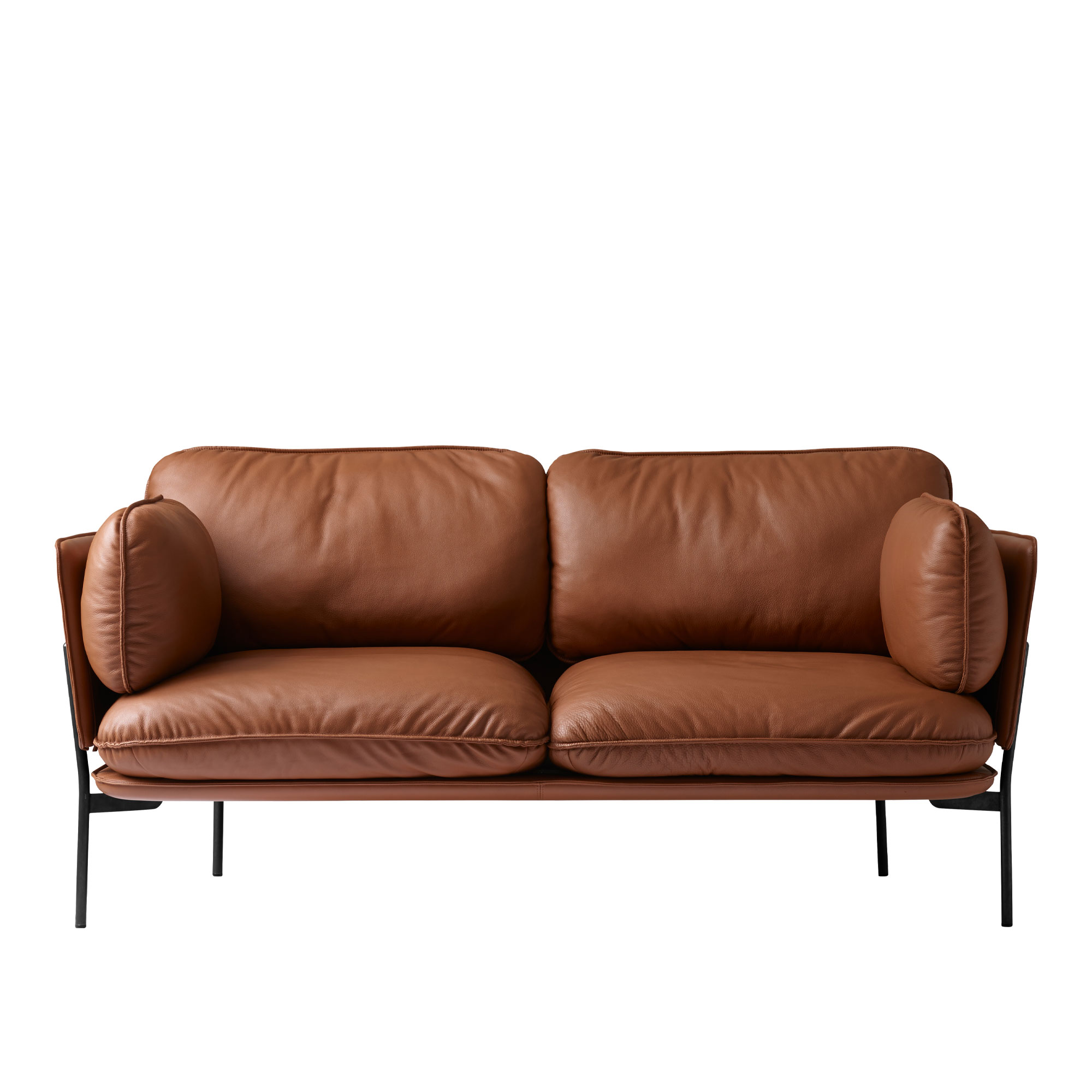 &Tradition - Cloud LN2, Warm Black Leather cat.2, Noble Cognac - Soffor - Luca Nichetto