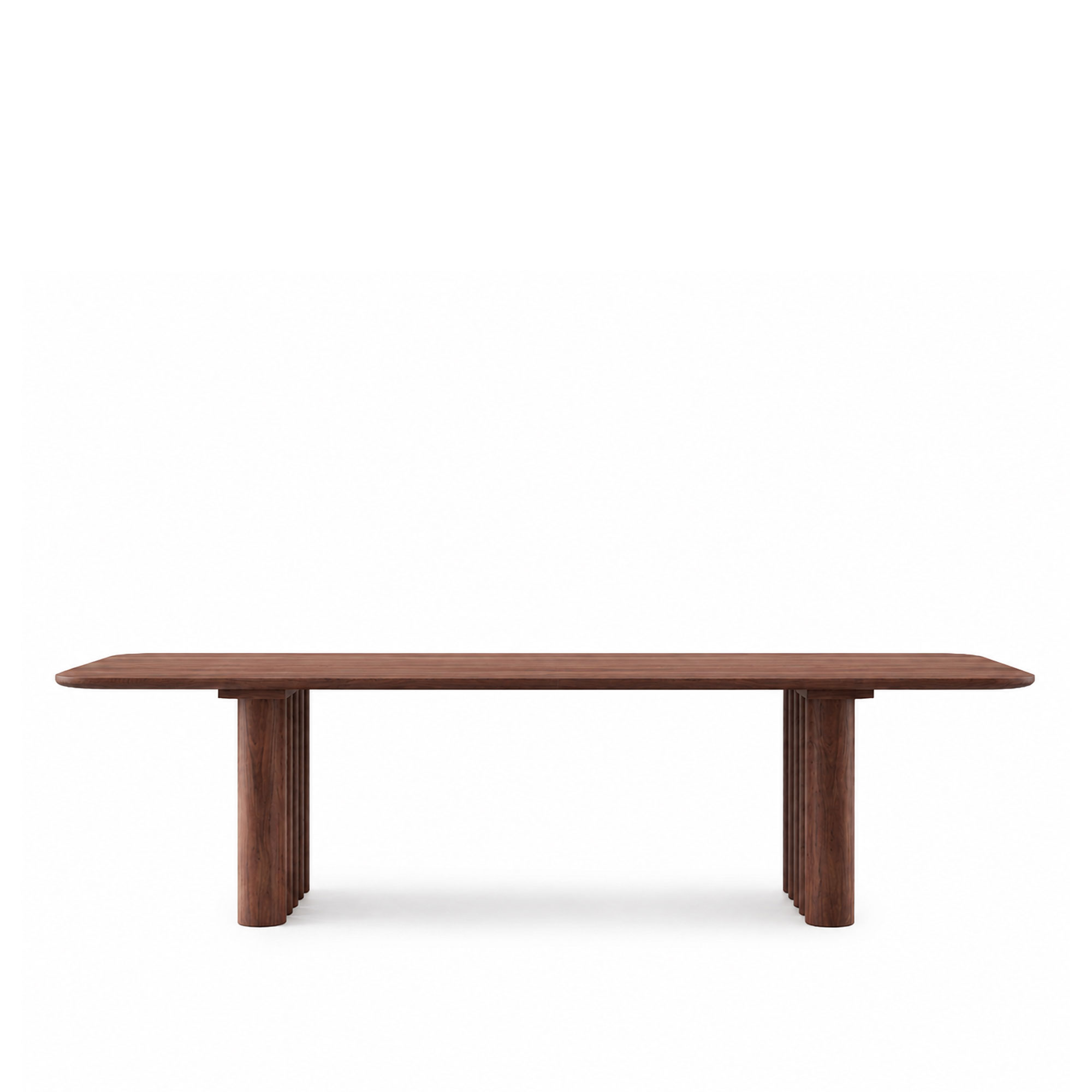 Dk3 - Plush Table Rectangular 30mm tabletop 130mm legs L270 x W100 x H72 cm Max 2 extension leaves Walnut - oil - Matbord - Brun | Möbler - Bord - Matbord | Möbelexperten