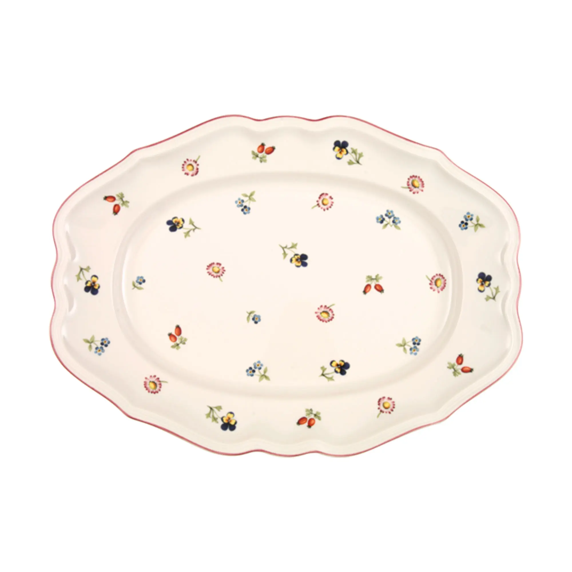 Petite Fleur Oval Plate 37 cm