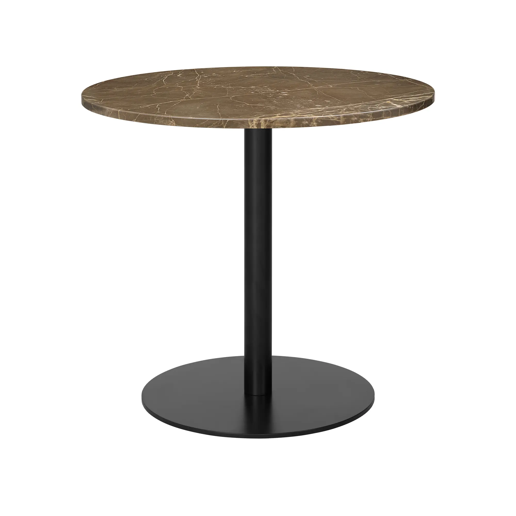 GUBI 1.0 matbord Ø80 cm svart