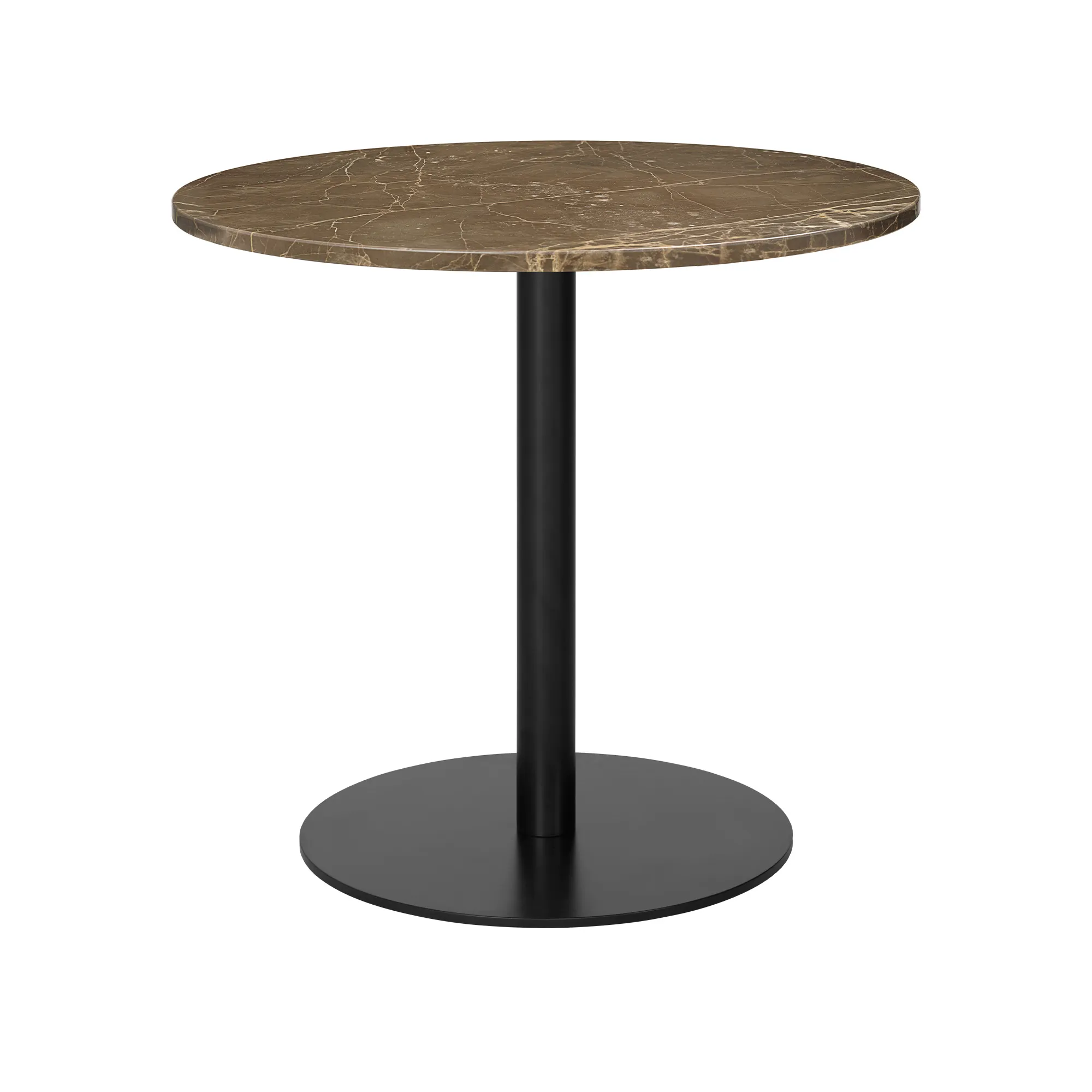 GUBI 1.0 matbord Ø80 cm svart