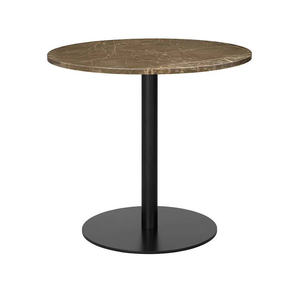 GUBI 1.0 matbord Ø80 cm svart