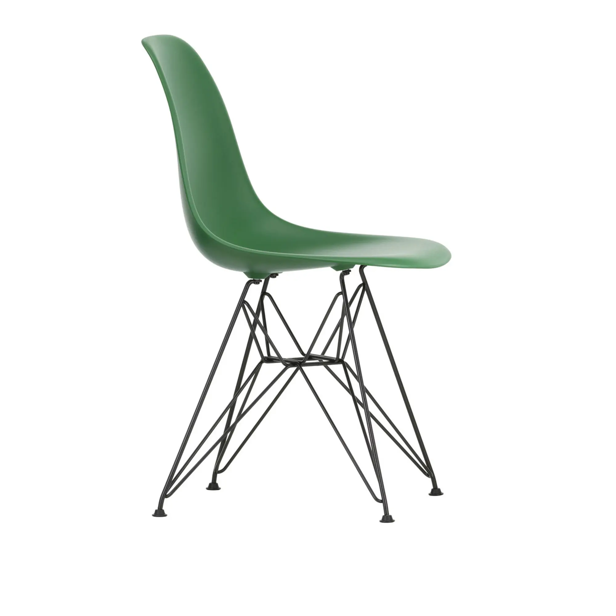 Eames RE Plastic Chair DSR stol Basic Dark