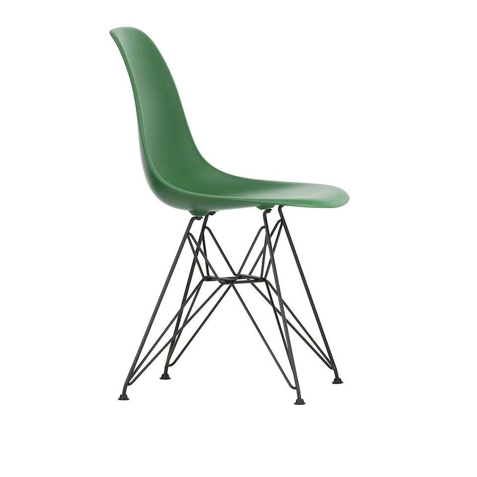 Eames RE Plastic Chair DSR stol Basic Dark