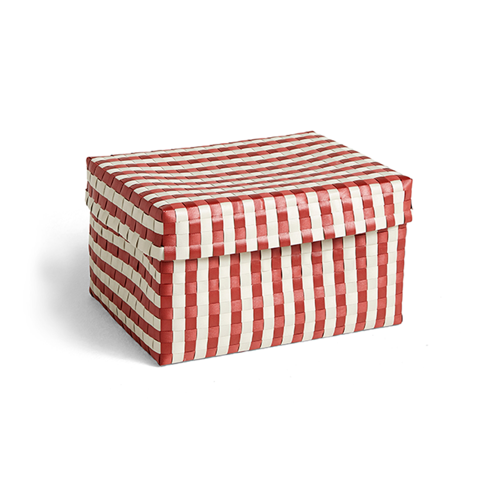 HAY - Maxim Stripe Box L Red / Sand - Småförvaring - Bertjan Pot - Röd