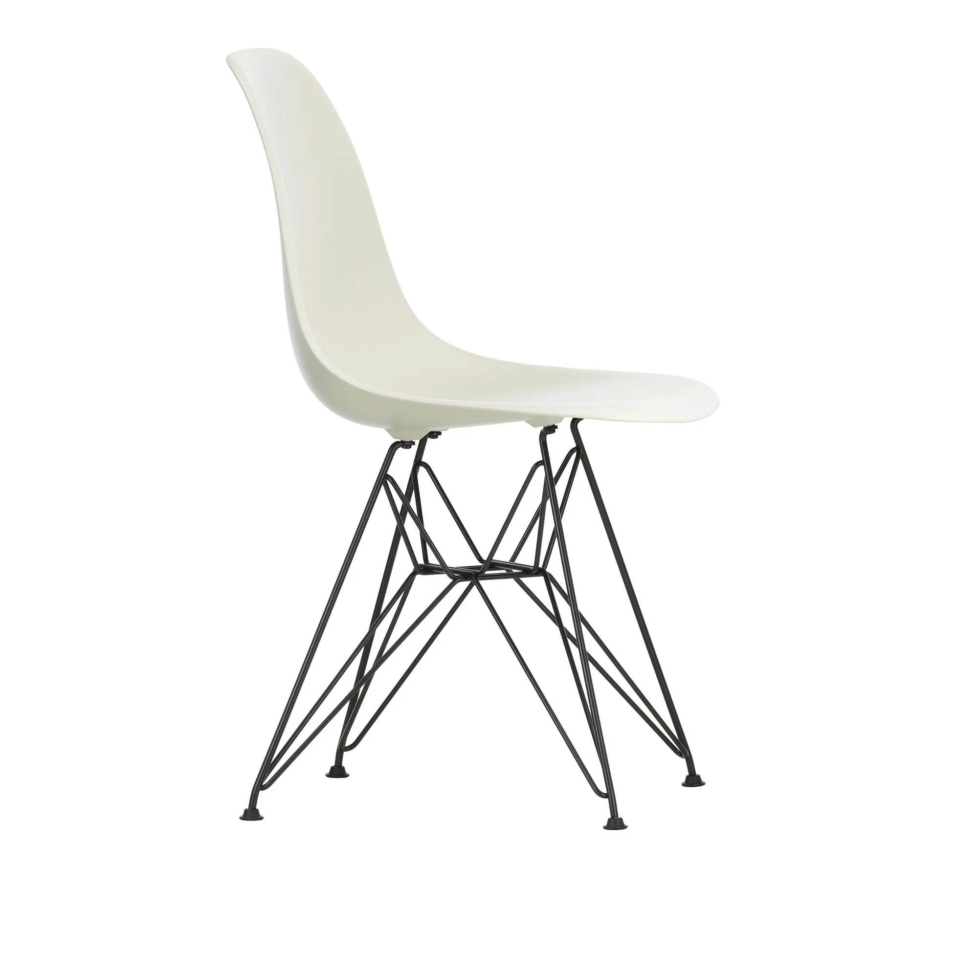 Eames RE Plastic Chair DSR stol Basic Dark