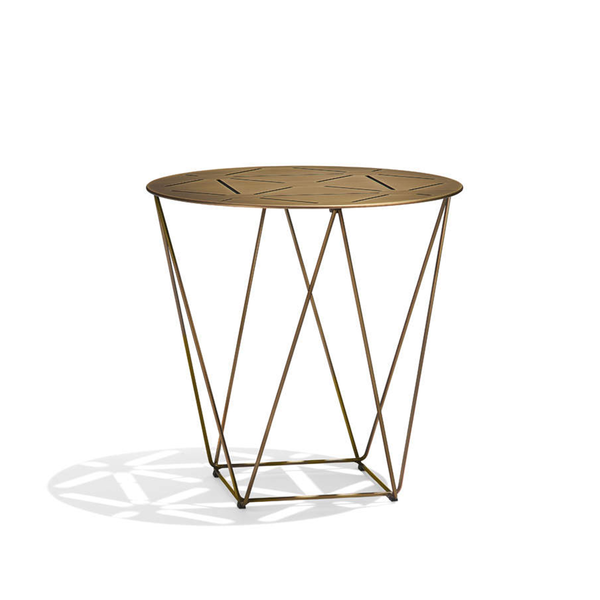 Walter Knoll - Joco Side Table T1, Powder-Coated Bronze Matt, #, H: 44, Ø: 45 - Sofabord - EOOS - Bronse - Metall