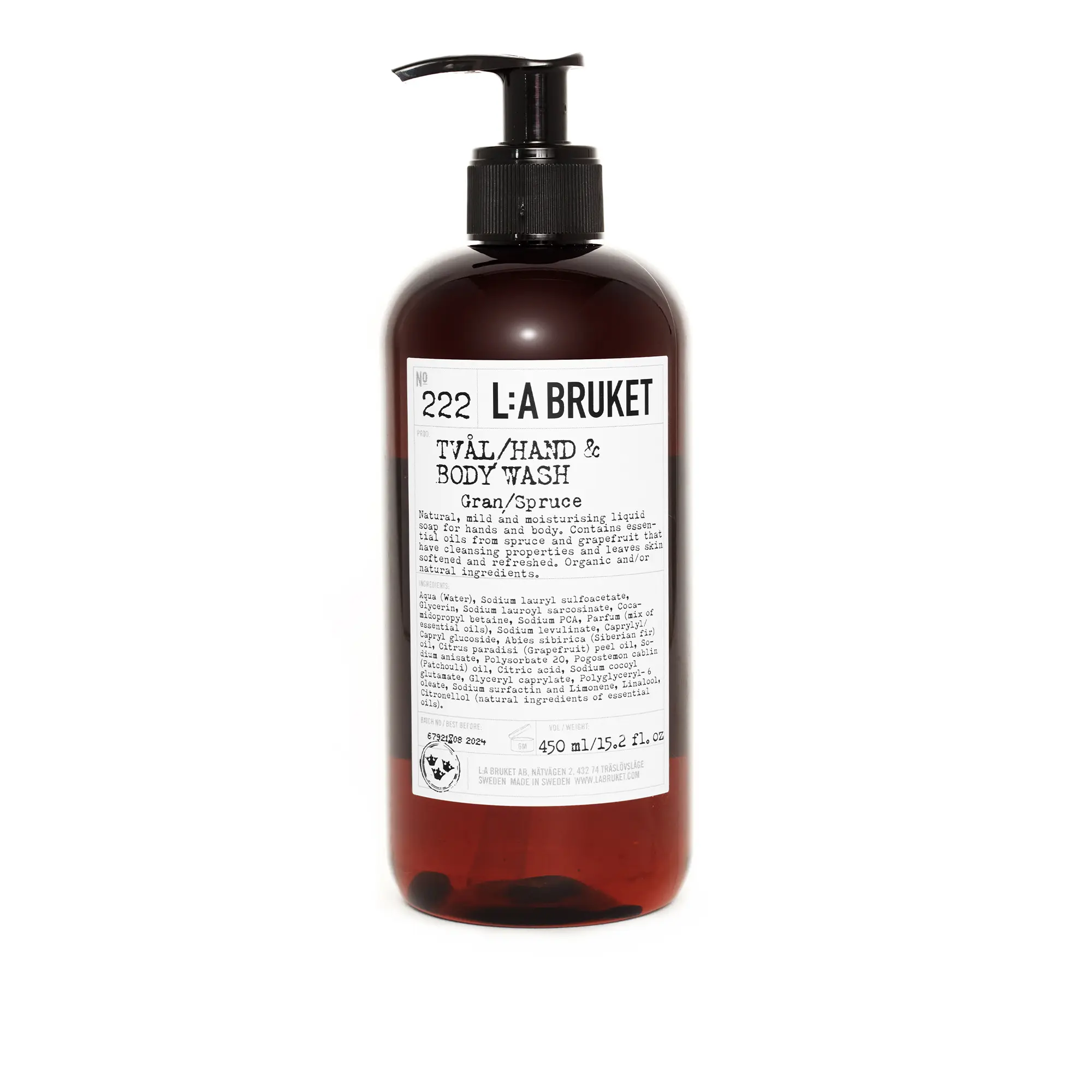 222 Spruce hand- & kroppstvål 450 ml