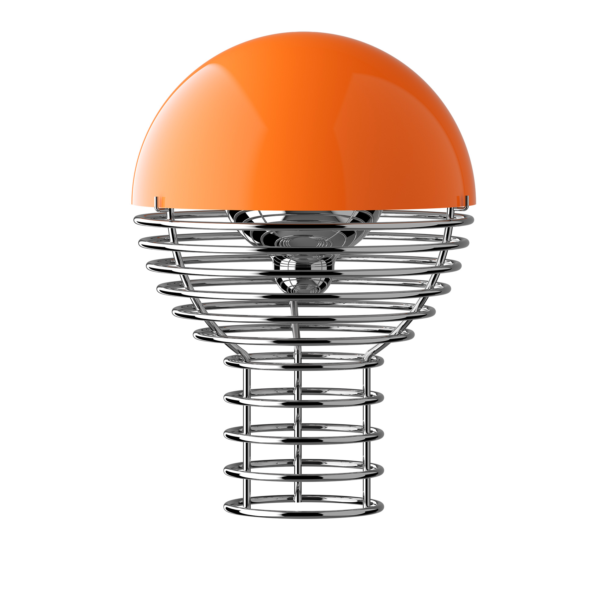 verpan - wire portable lamp orange - portabla lampor - verner panton - orange