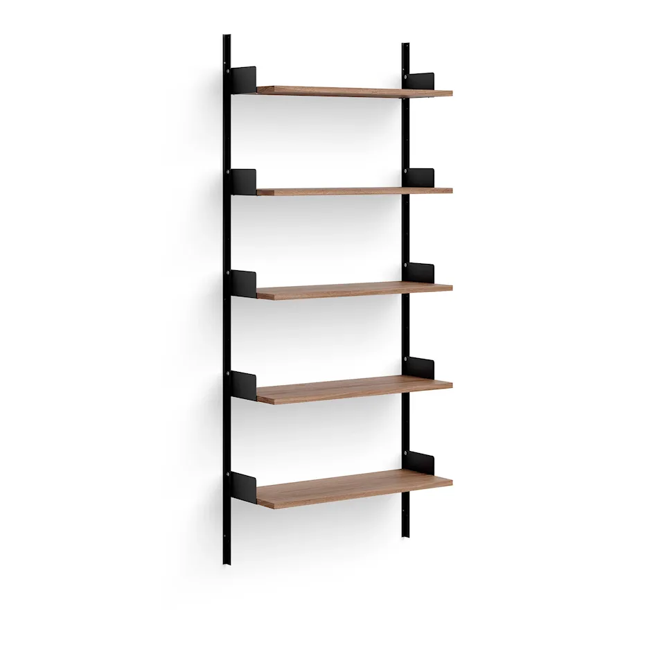 New Works Wall Shelf 190 - Black Ash/Black