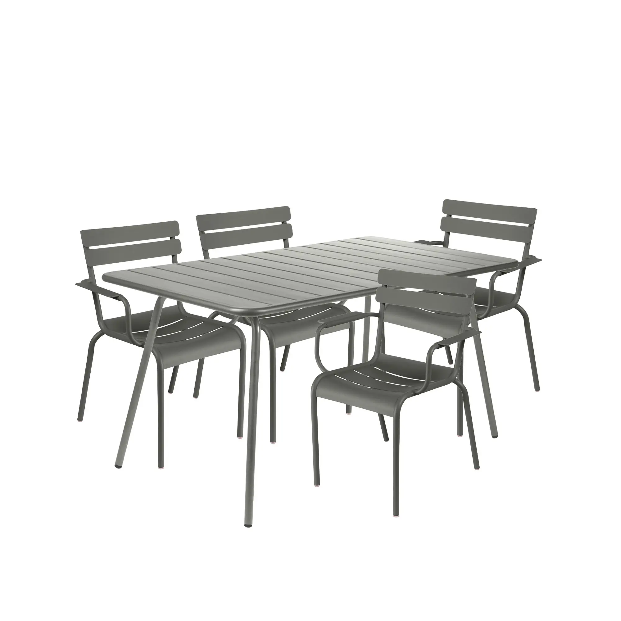 Luxembourg spisegruppe bord & 4 karmstoler