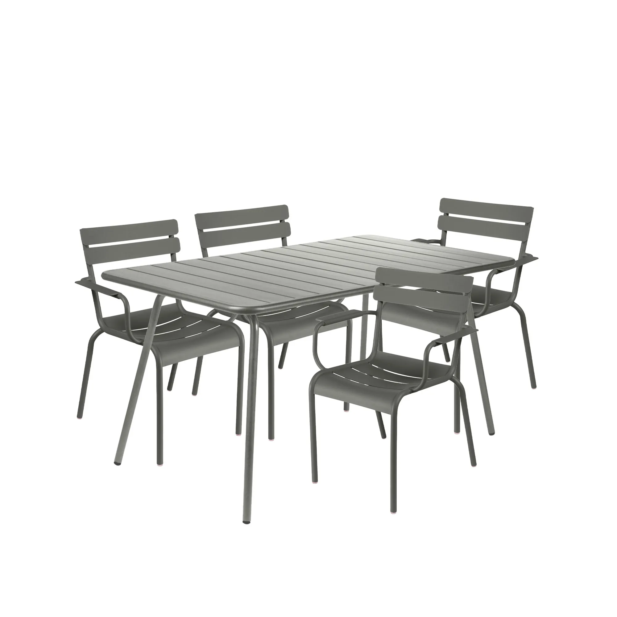 Luxembourg matgrupp bord & 4 karmstolar