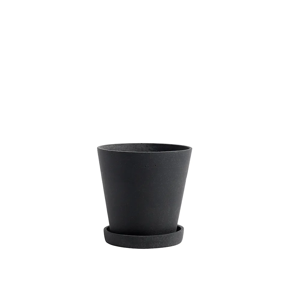 Flowerpot kruka & fat Black