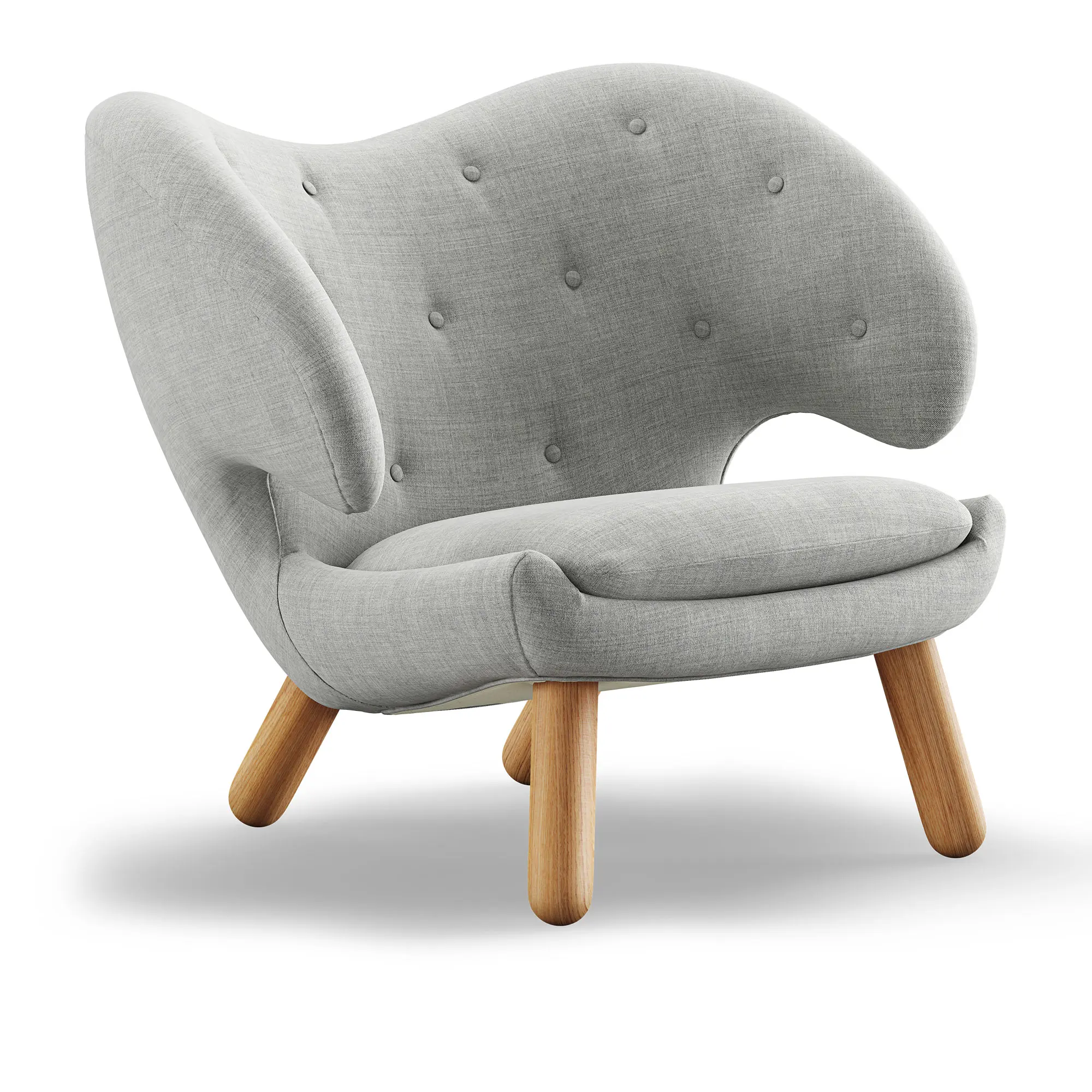 Pelican fåtölj Dark oiled oak