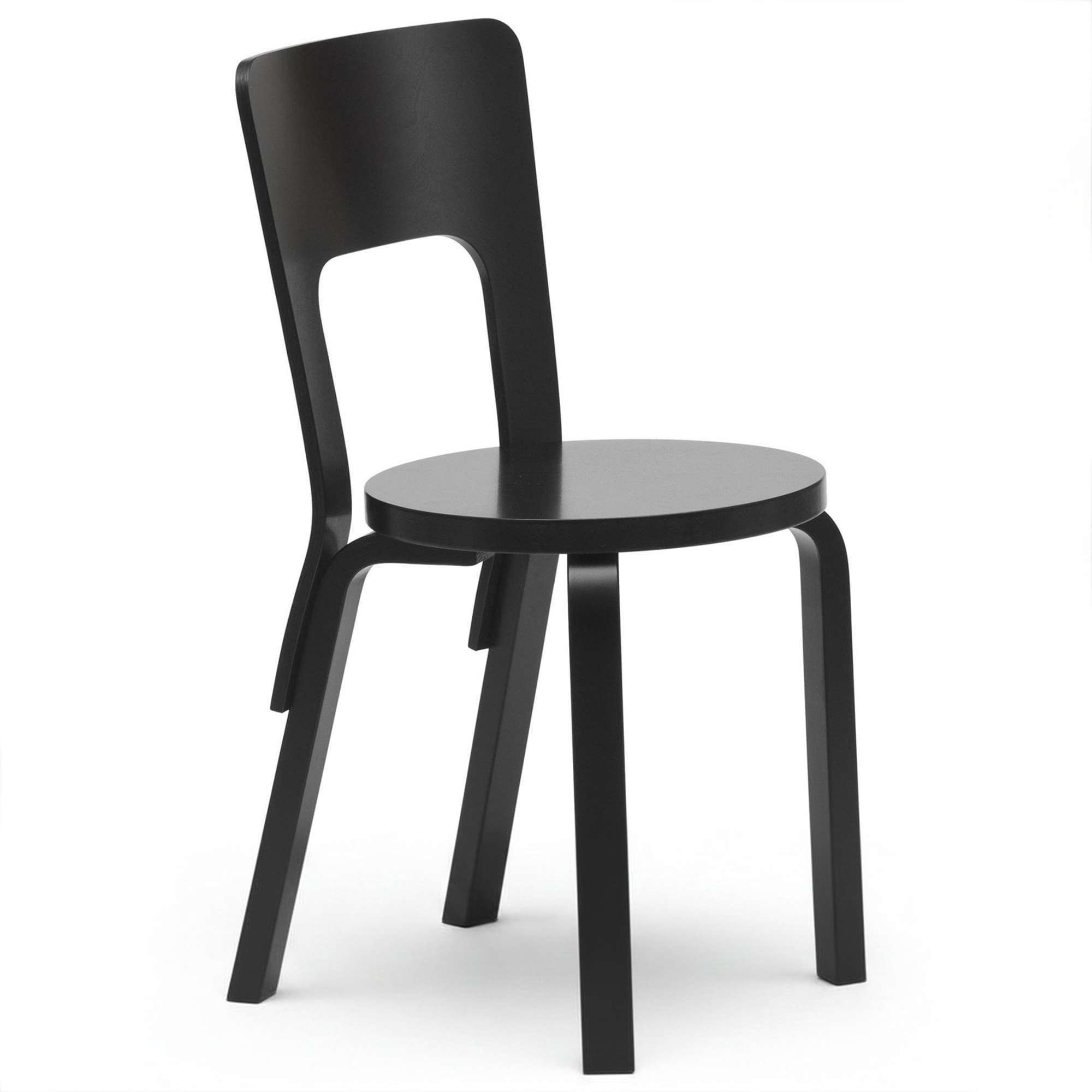 Artek - Stol 66 Svart - Matstolar - Alvar Aalto - Svart - Tr&auml;