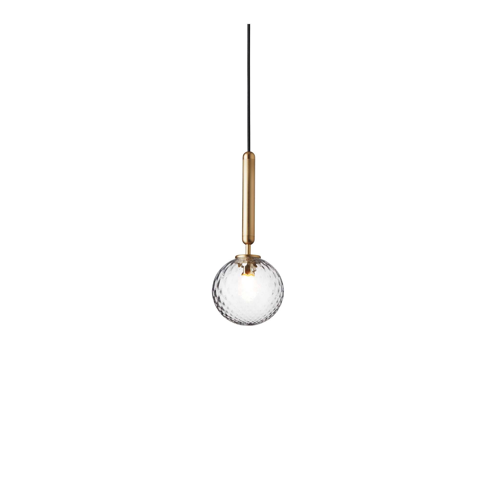 Nuura - Miira 1, Brass/Optic Clear, Exkl. Illumin. 1xG9 (344-07) 2.3W LED 2700K 180lm - Pendellampor - Sofie Refer - Guld