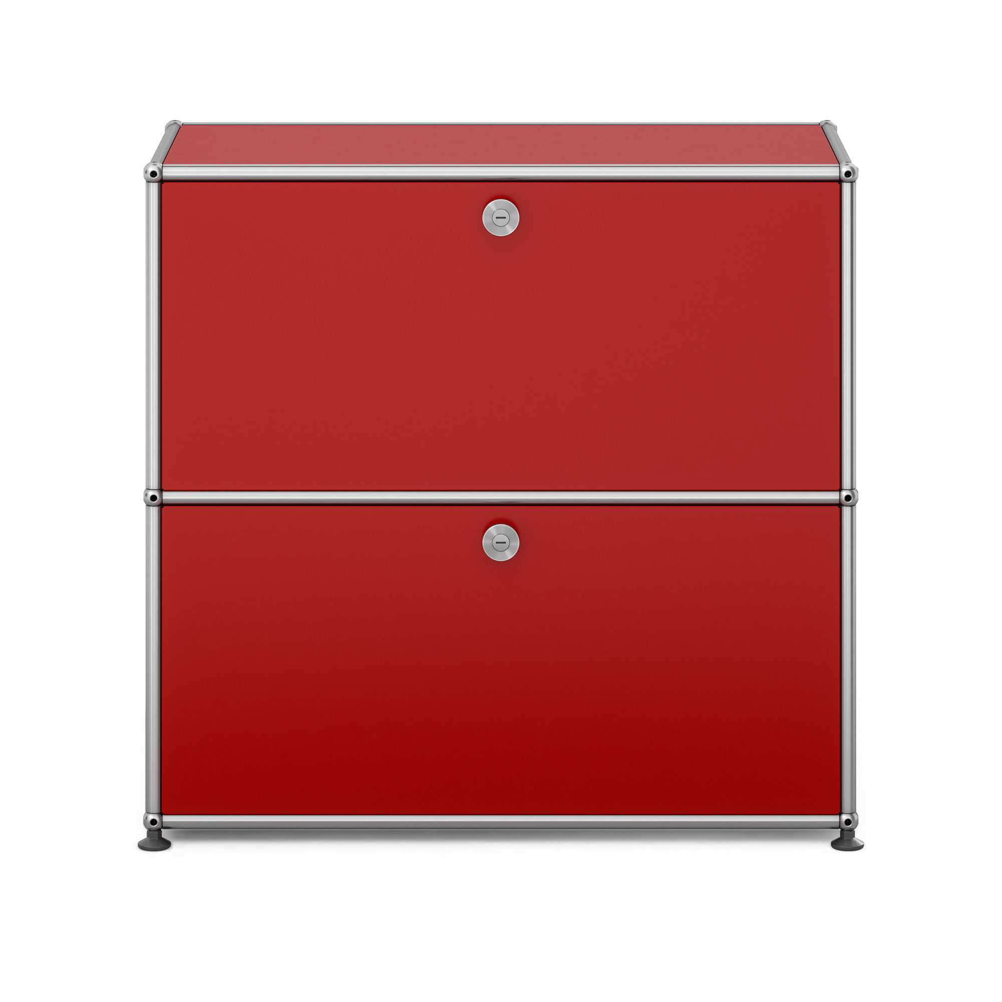 USM - USM Haller S2 23 USM Ruby Red - Sk&auml;nkar och sideboards - Fritz Haller & Paul Sch&auml;rer - R&ouml;d - Metall