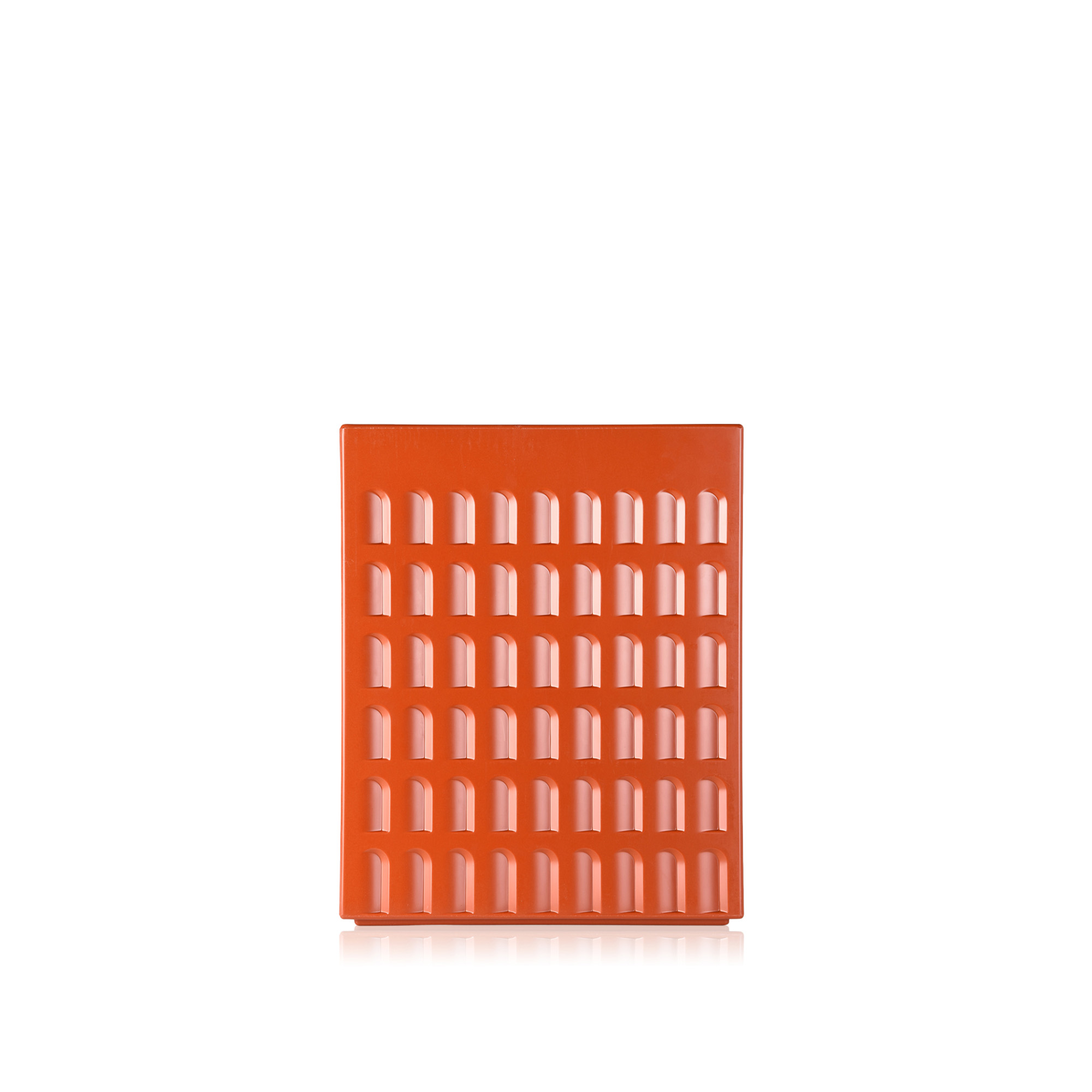 Kartell - Eur Stool - Mörkt Tegelröd - Sittpallar - Fabio Novembre - Röd - Plast