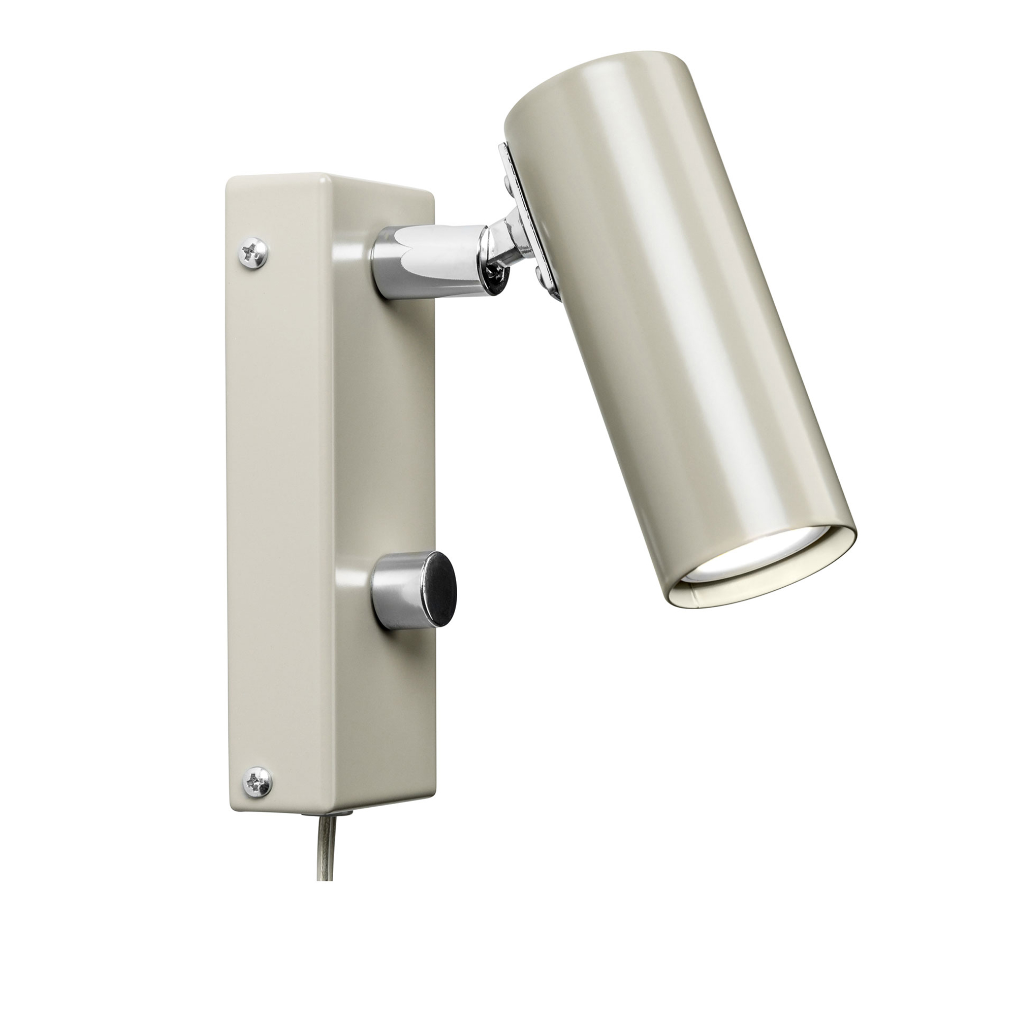 Örsjö Belysning - Puck Vägglampa Enkel Varmgrå - Kabel - Sänglampor - Åke Hultgren - Grå | Belysning - Vägg- Och Sänglampor - Sänglampor | Möbelexperten